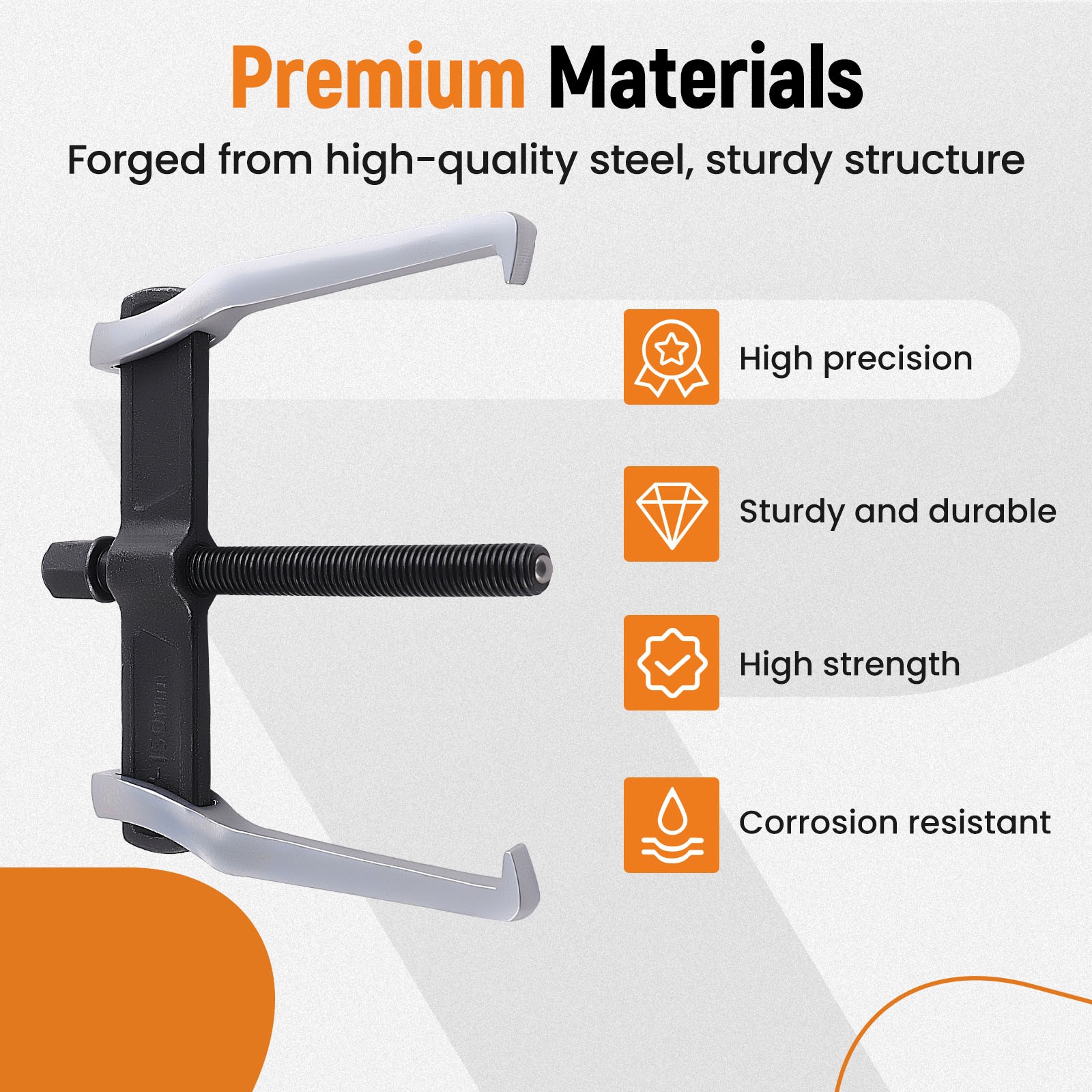 2-Jaw Bearing Puller Kits 8″ Heavy Duty For Small/Medium Gears & Bearings