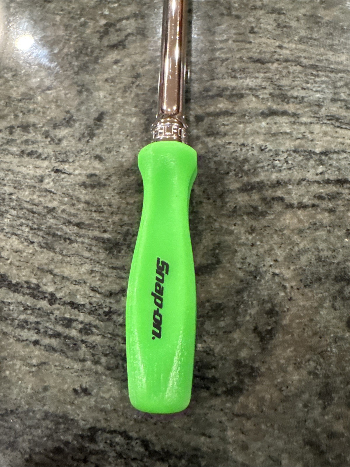 Snap On fhlfd80a 3/8 drive dual 80 hard grip long flex head ratchet green