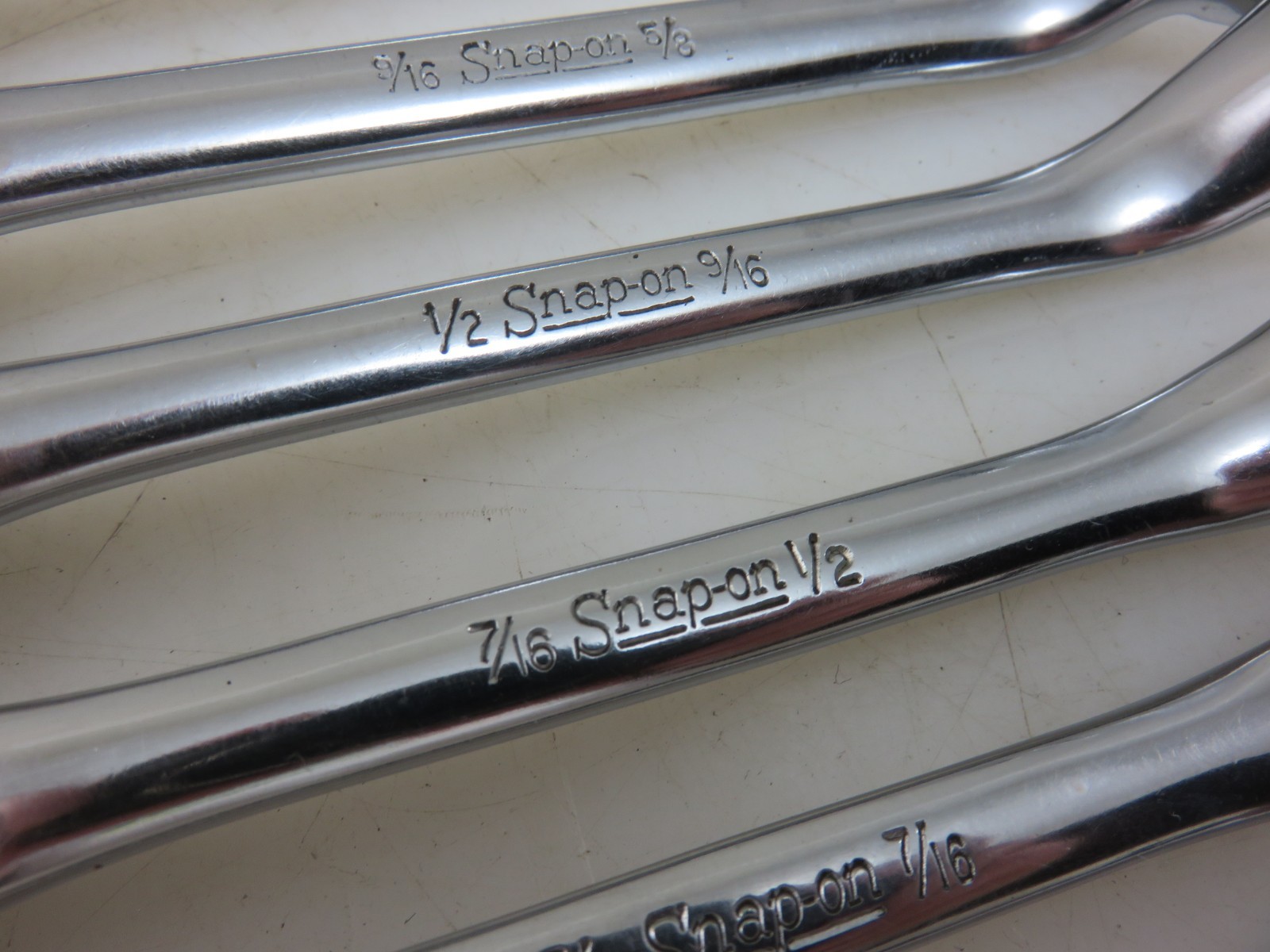 Snap-On XS SHORT Offset Box End Wrench 8pc Set 3/16″-13/16″ **NO 1/4″ x 5/16″*