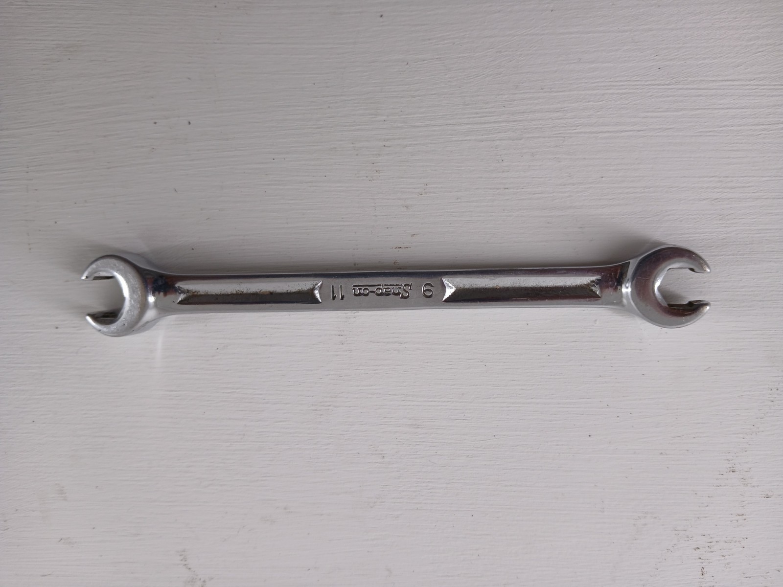 Snap-On 9mm x 11mm Double End Line Wrench Made In USA in Good Condition