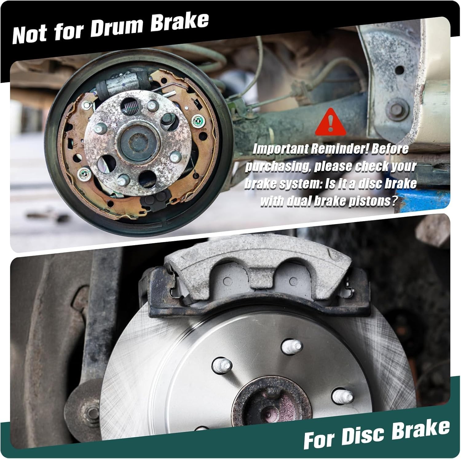 Dual Piston Brake Caliper Compressor Heavy Duty Automotive Brake Tool