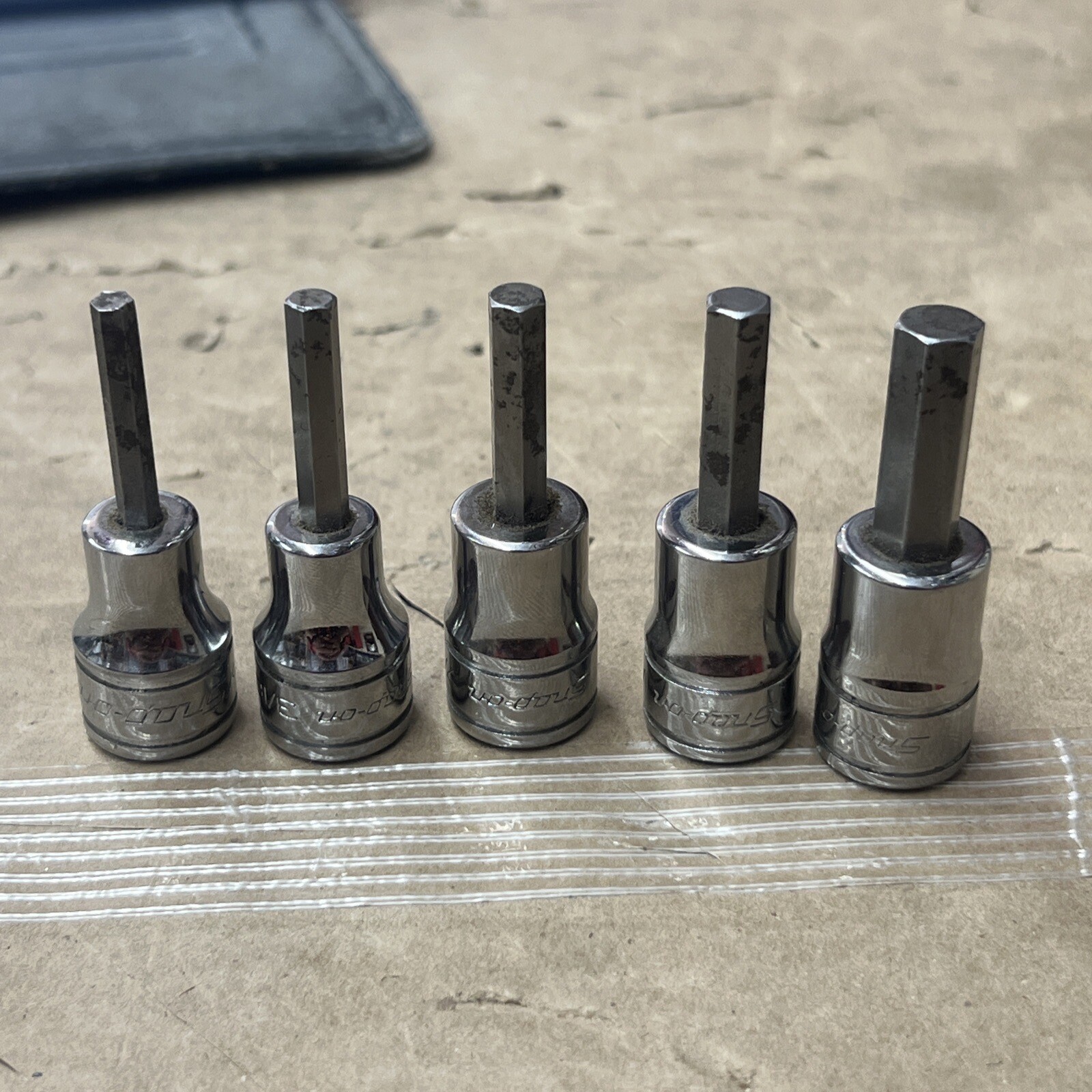 Snap-on 5 pc 3/8″ Drive SAE 5/32″ – 5/16″ Standard Hex Bit Socket Set (208EFAY)