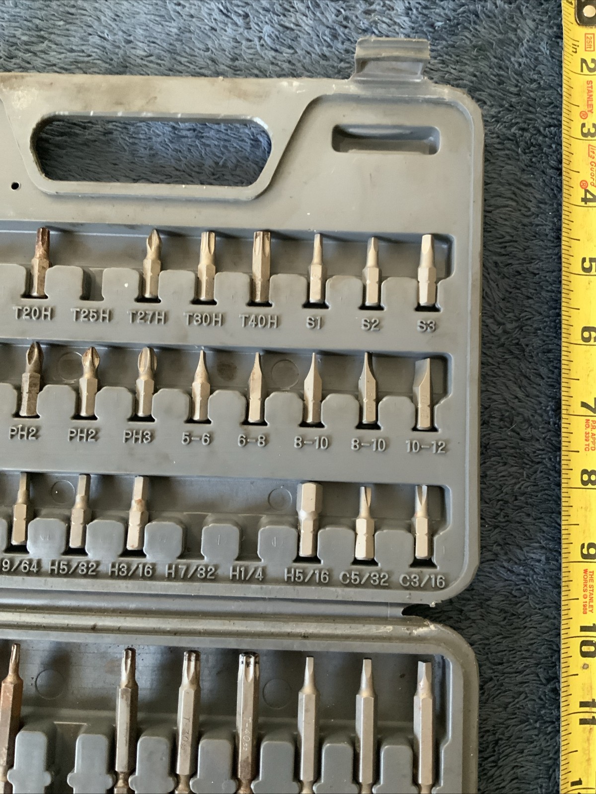 Blue Point Power Bit Set….see Pics…..missing Couple….surface Rust….