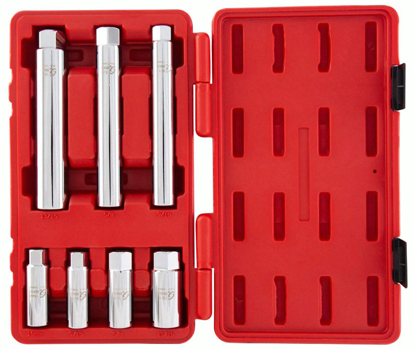 SUNEX 8845 3/8in Drive Master Spark Plug Socket Set 7pc CR-V