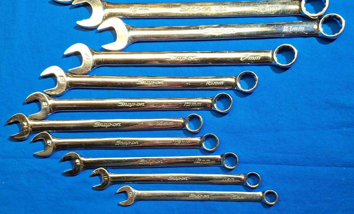Snap-On OEXM713A 13 piece Metric combination wrench set 22mm-10mm