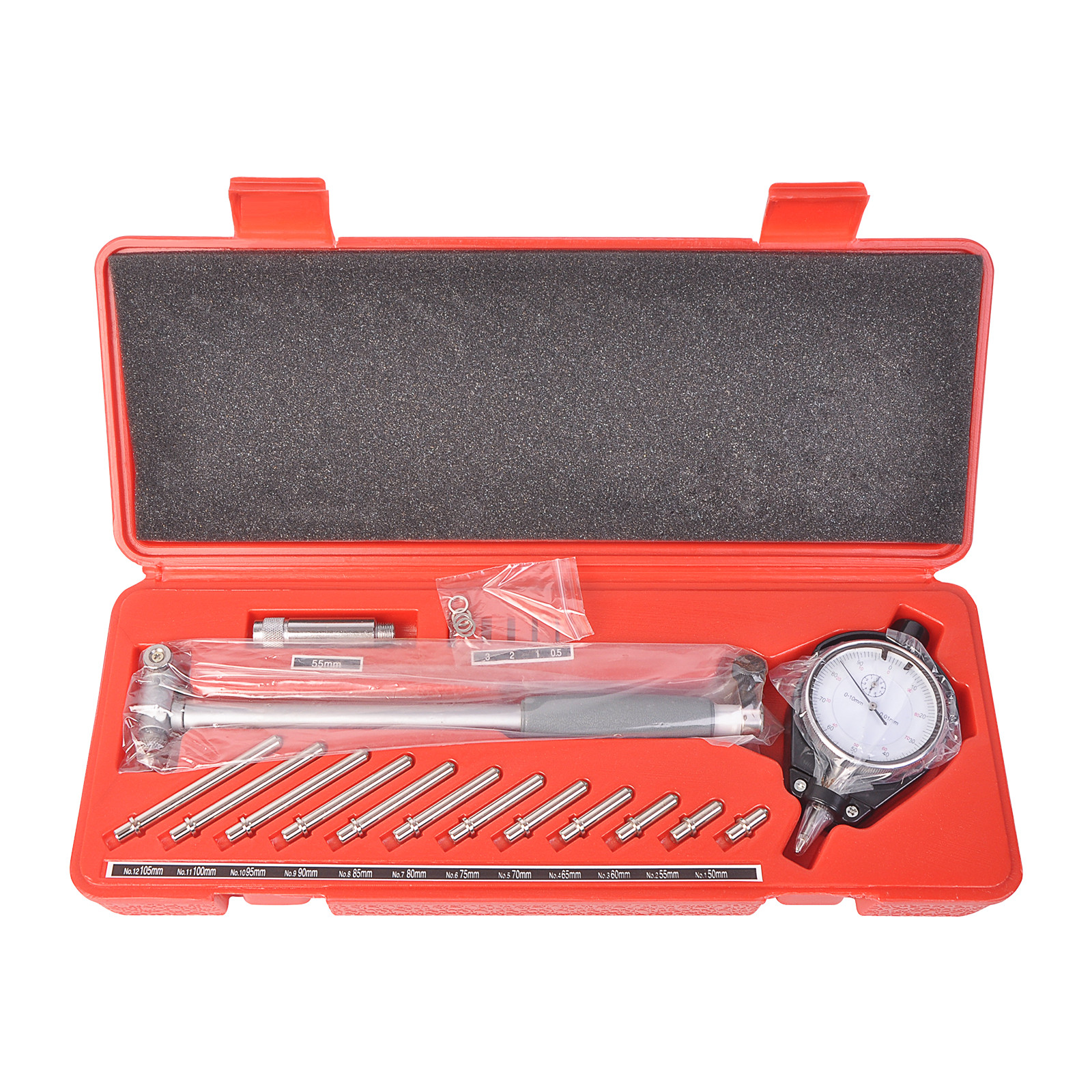 Engine Cylinder 2 in- 6 in Dial Bore Gauge Gage Indicator 0.01mm Resolution