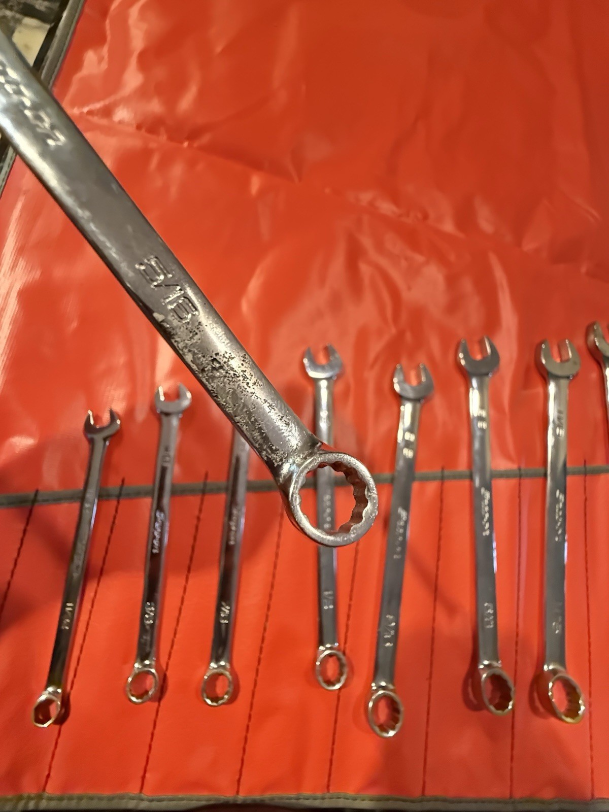 ULGY NOS Snap On 14 Pc OEX SAE Combo Wrench 12 Pt. Set C-141B Date Code 1997 USA