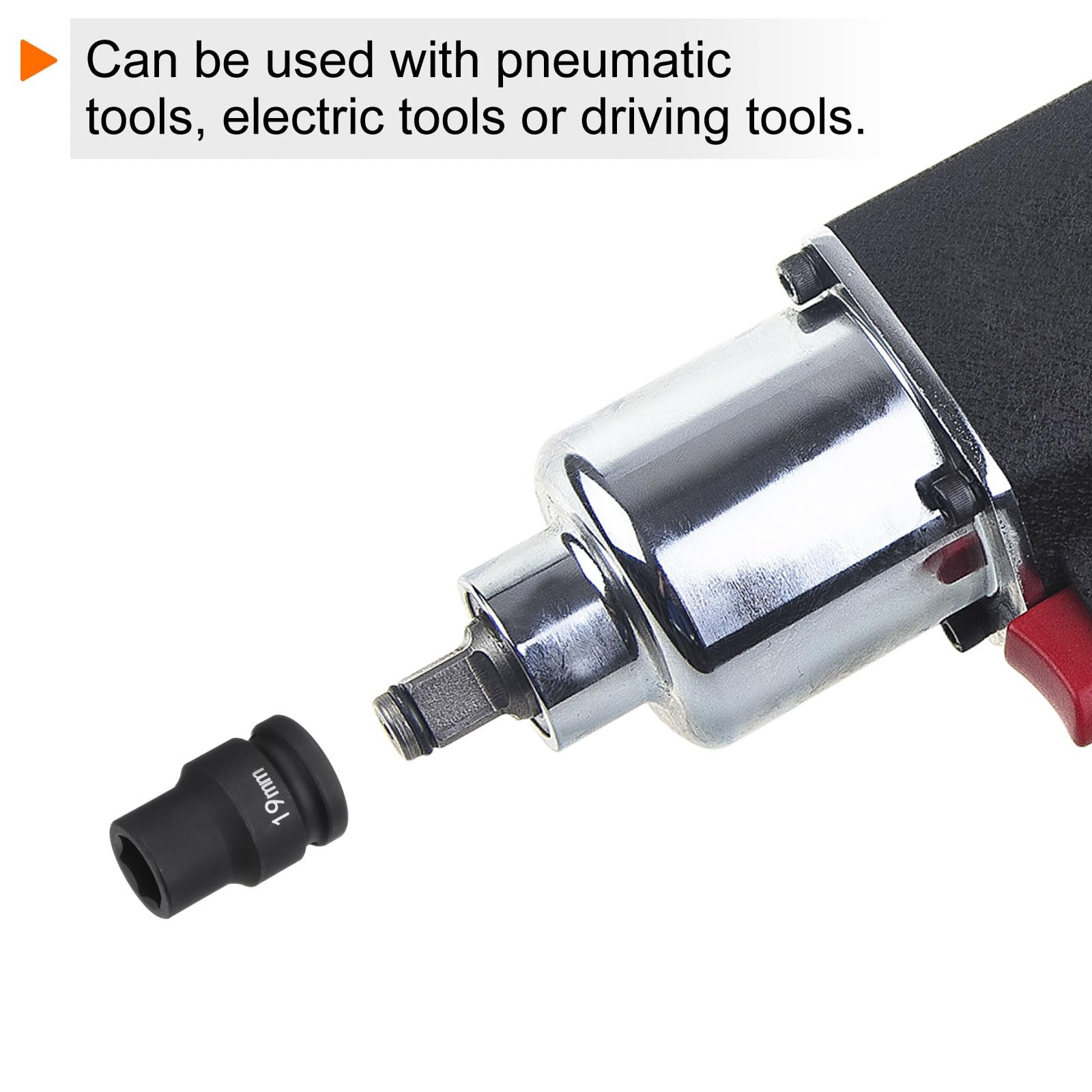 HARFINGTON 6-Point Impact Socket 3/4″ Drive 19mm Metric 40Cr Alloy Steel