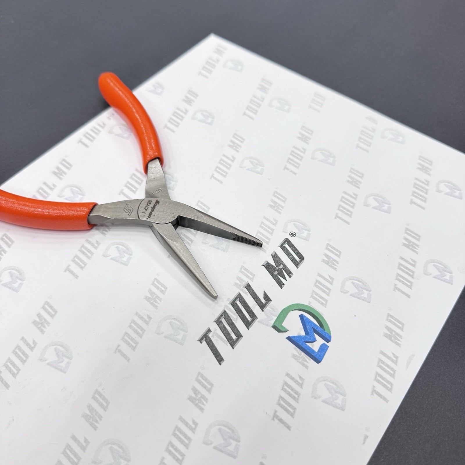 Snap-on Tools USA NEW ORANGE 6″ Soft Grip Talon Grip Needle Nose Pliers 95ACFO