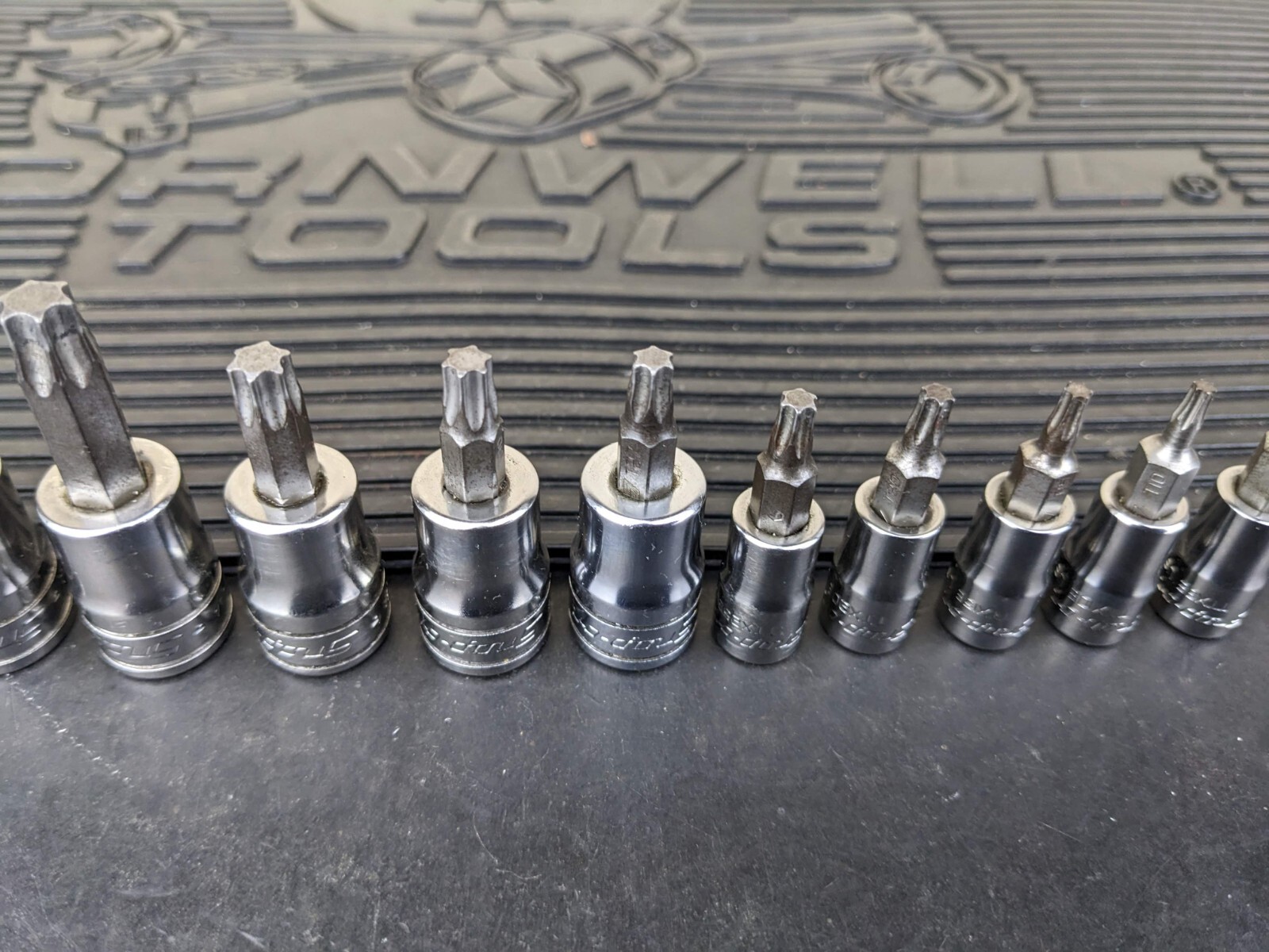 #be327 Snap-on Tools 12 Pc Combo Drive TORX Bit Socket Set 212EFTXY