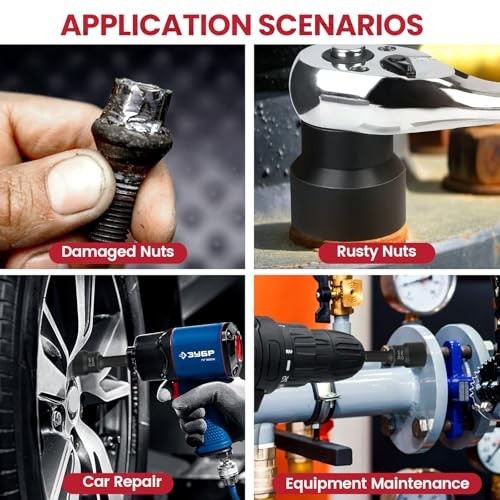 22PCS Easy Out Bolt Extractor Set for Stripped Lug Nut & Screw Removal Tool