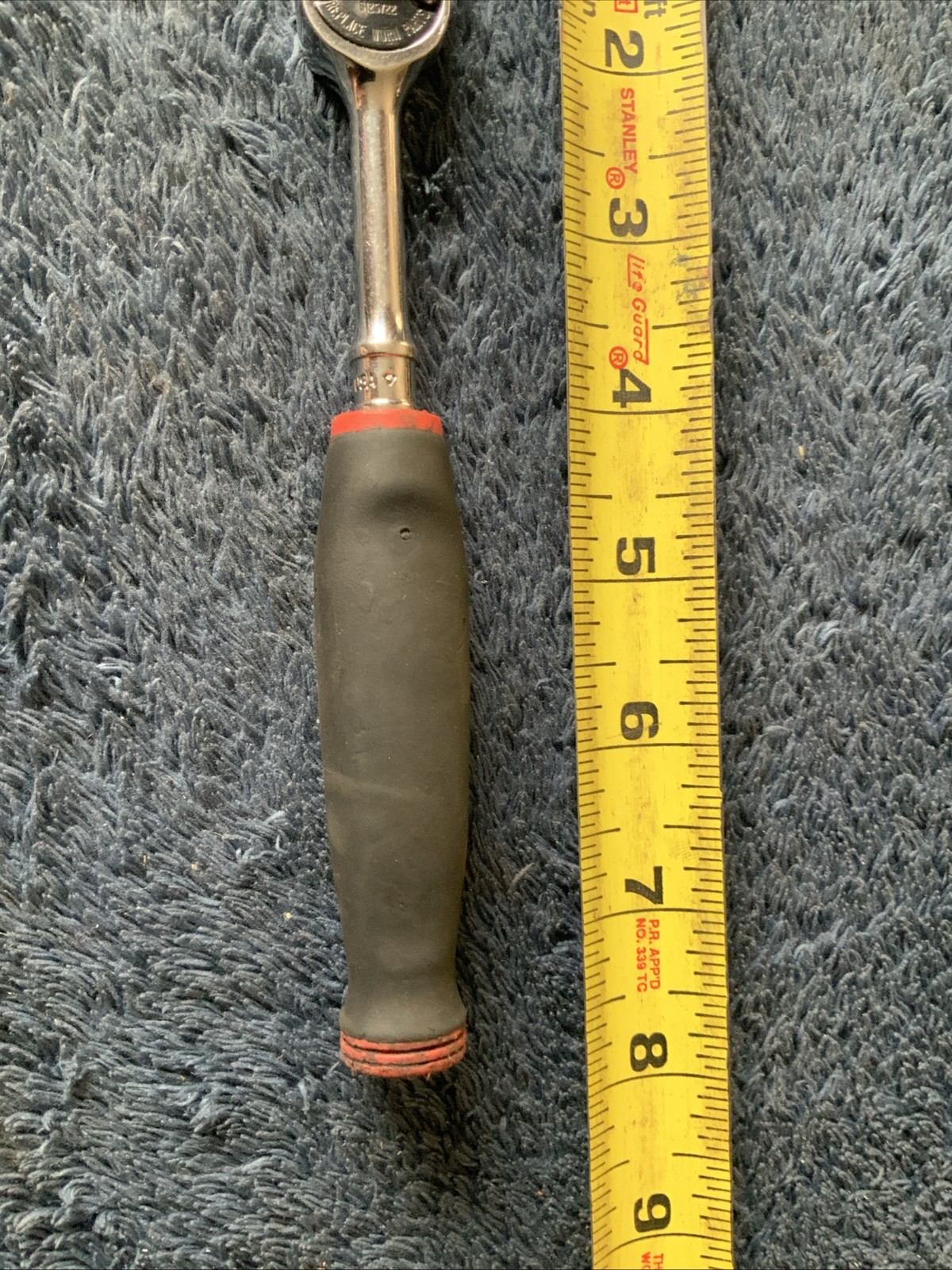 Snap On Thl72, 1/4” Drive Soft Grip Ratchet…..red…….works Fine….
