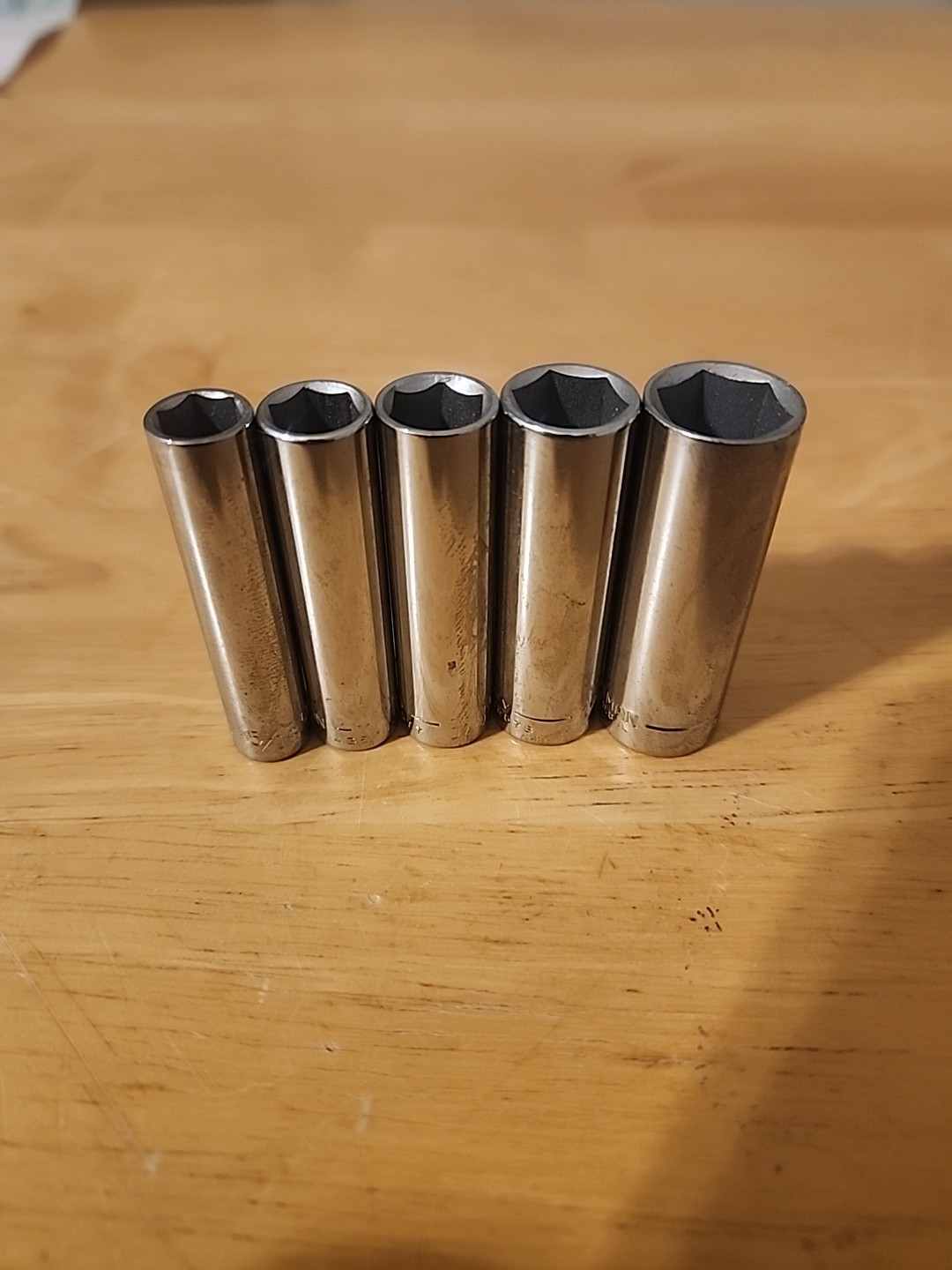 Craftsman Made In USA SAE 6 PT 1/4 Drive Sockets -V-5/16, 11/32, 3/8, 7/16, 1/2