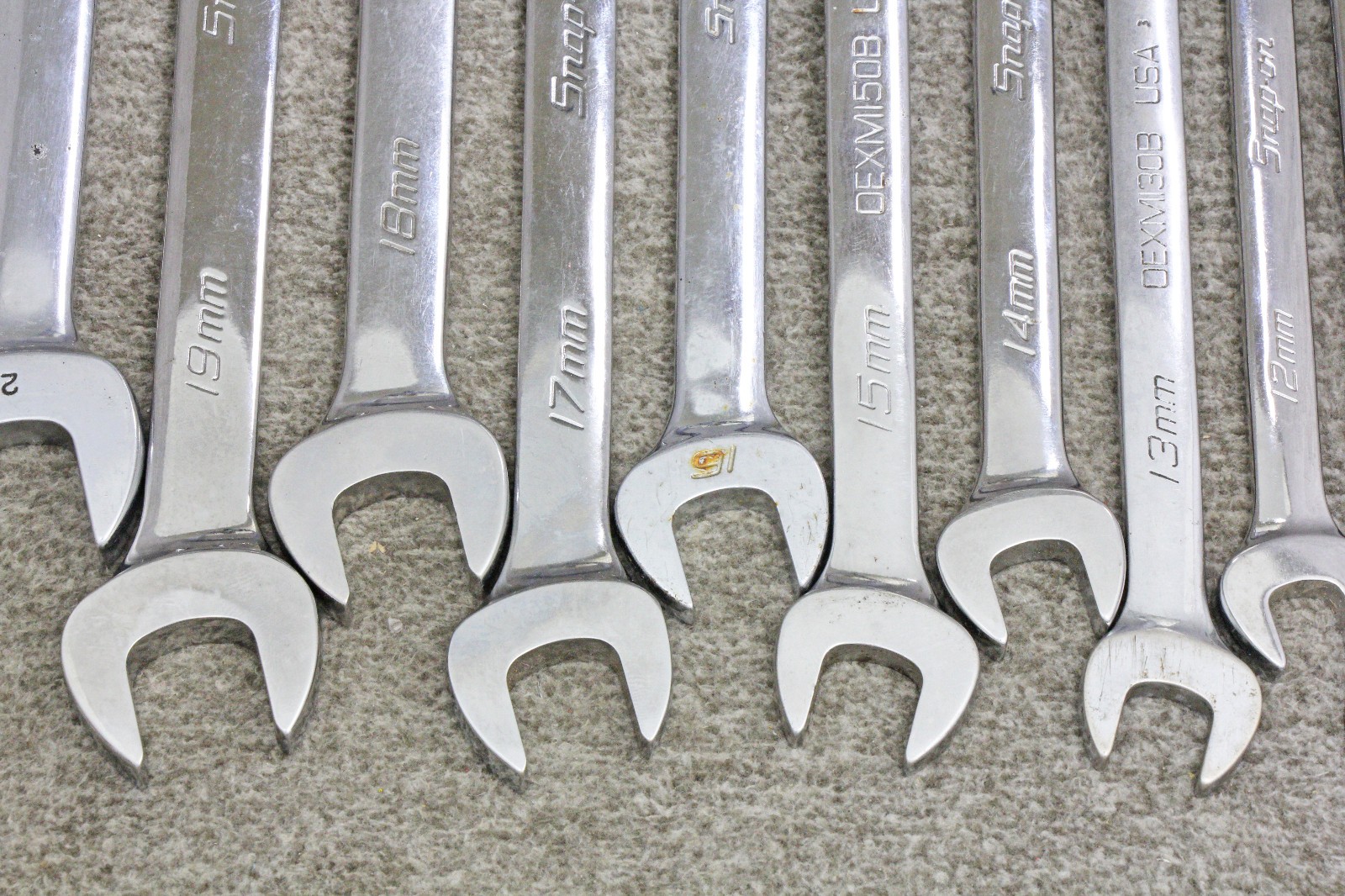 Snap on OEXM713 METRIC Combination Wrench Set 10 – 22mm + 24mm