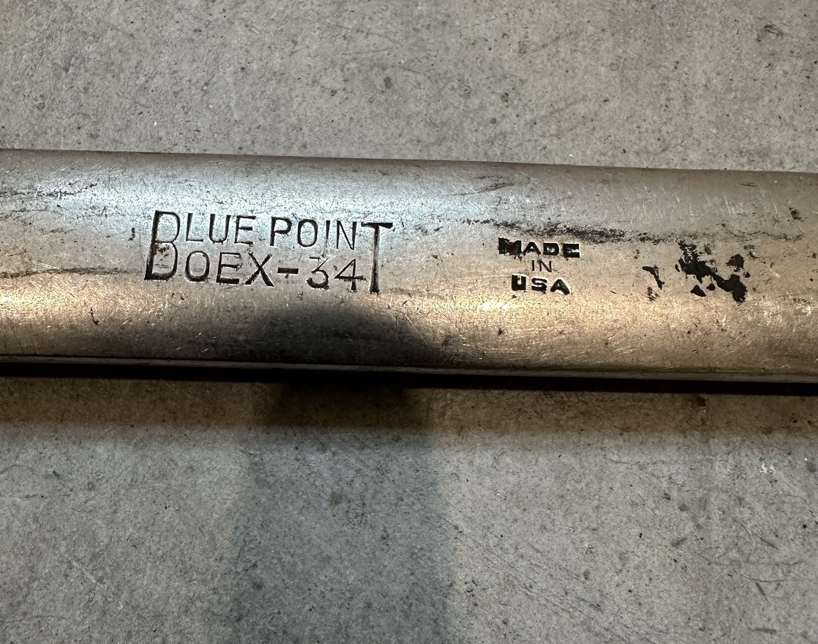Vintage Blue-Point OEX34 Combination 12 point Wrench USA 1-1/16″ Length 15″