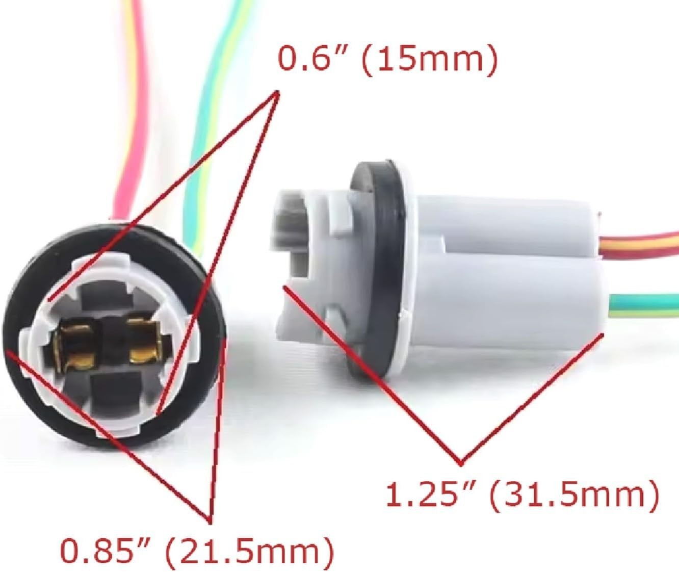 912 920 921 T15 Nylon Socket Pigtail Wiring Harness Repair Replacement