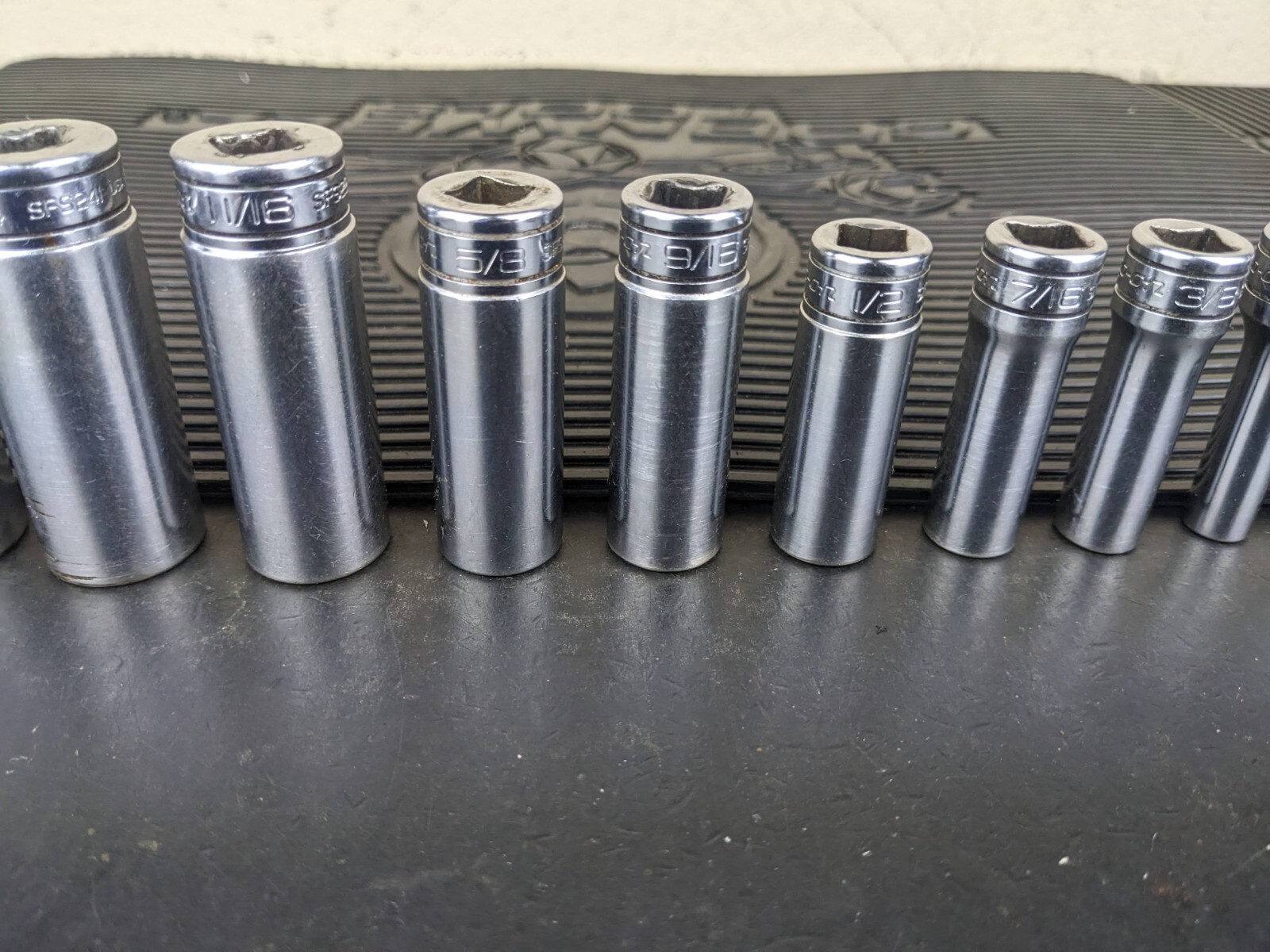 #bg224 Snap on Tools 211SFSY 3/8″ Drive Deep Chrome Socket Set Socket Set