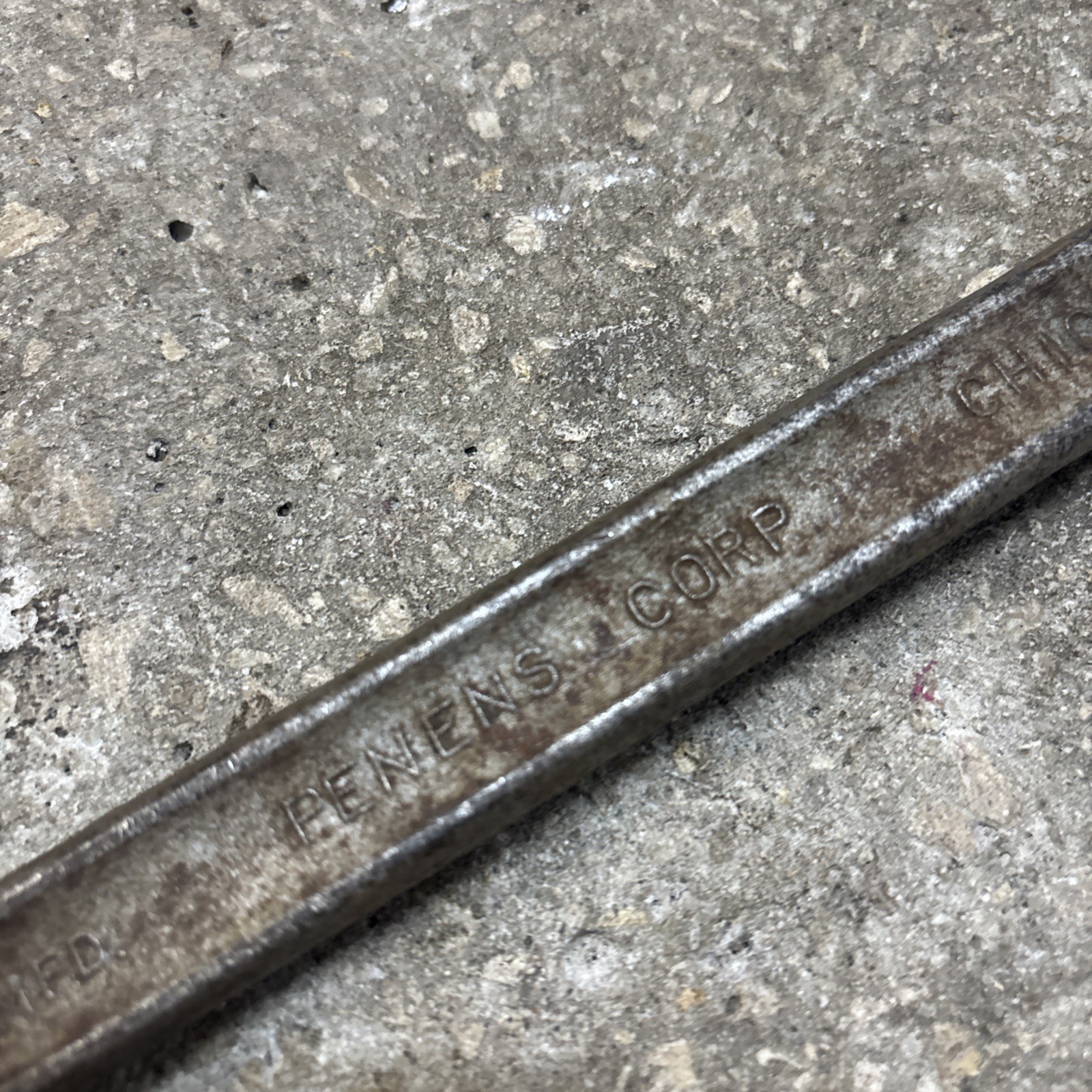PENENS CORP 1″ SAE 12 Point Combination Wrench Vintage Chicago USA
