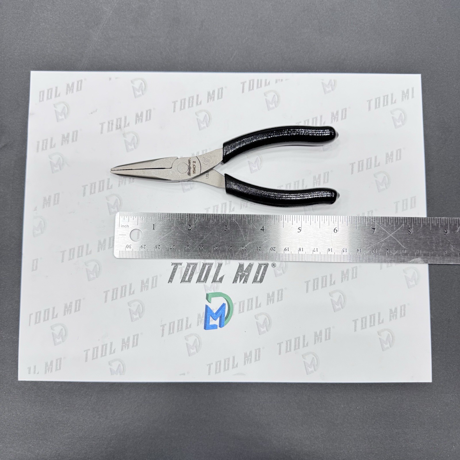 Snap-on Tools USA NEW BLACK 6″ Soft Grip Talon Grip Needle Nose Pliers 95ACFBK
