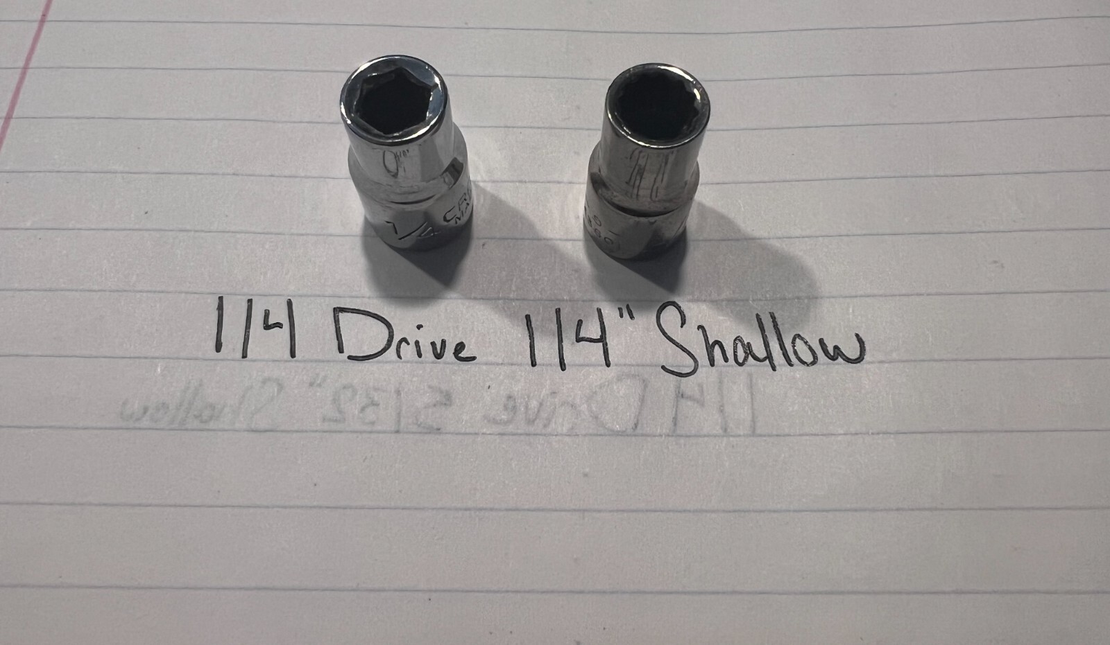 Craftsman USA 1/4″ Dr – SAE and Metric Shallow Socket 6 and 12 Point Pick Sizes!
