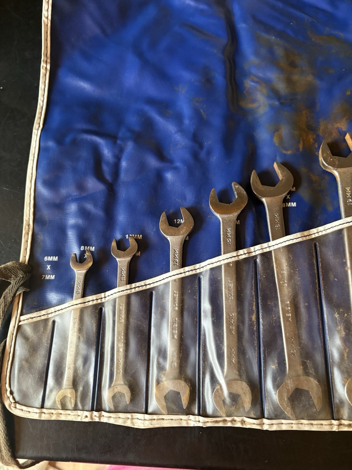 Vintage Bonney Wrench Set With Sleeve Case *missing one*