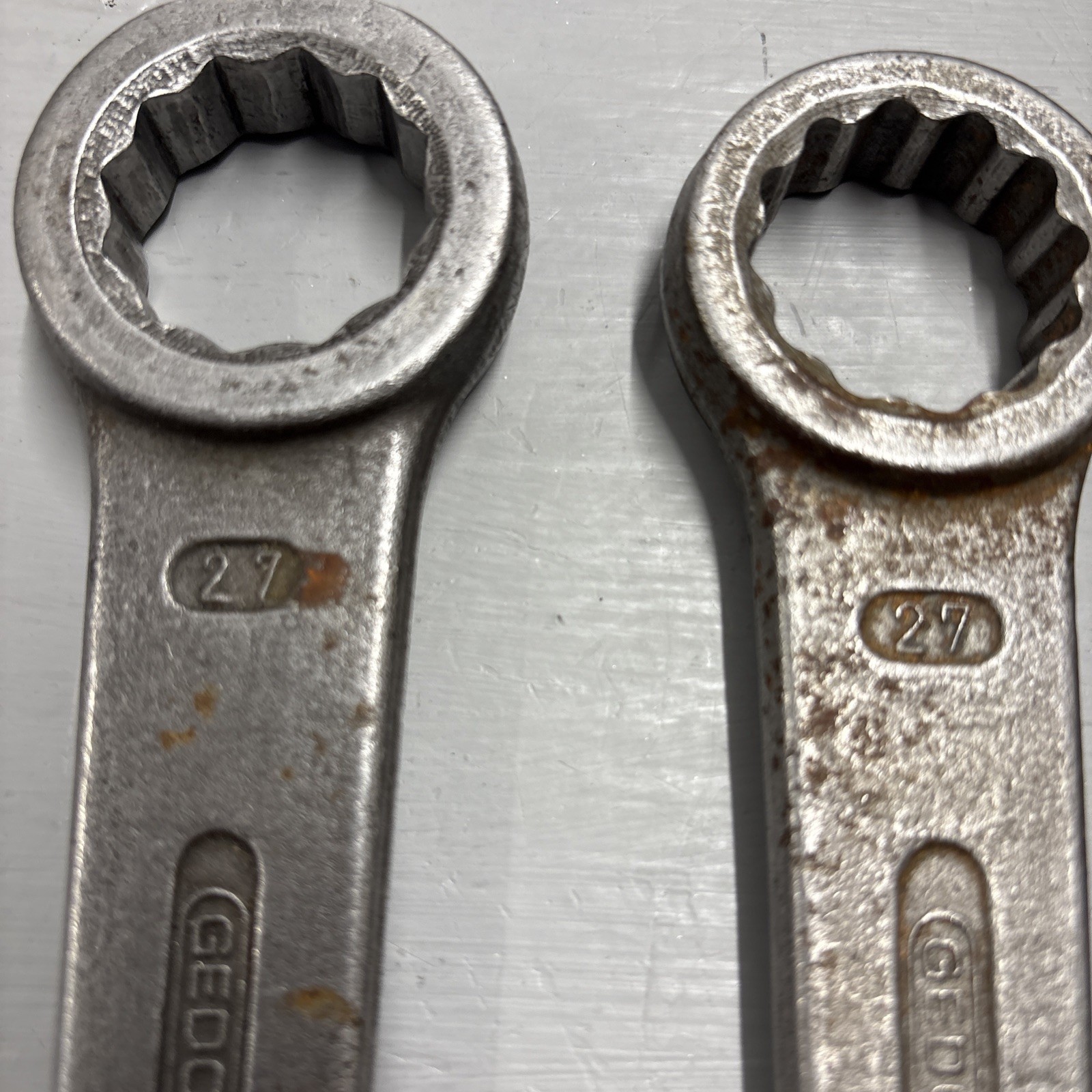 X5 Vintage Gedore Heavy Slogging Spanner’s / Wrench Made In Germany Vgc