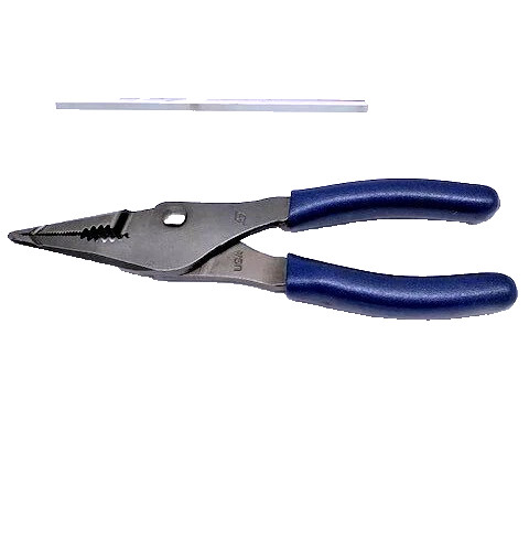 New Snap-on™ POWER BLUE 7″ Soft Grip Long Nose Slip Joint Pliers LN46ACF