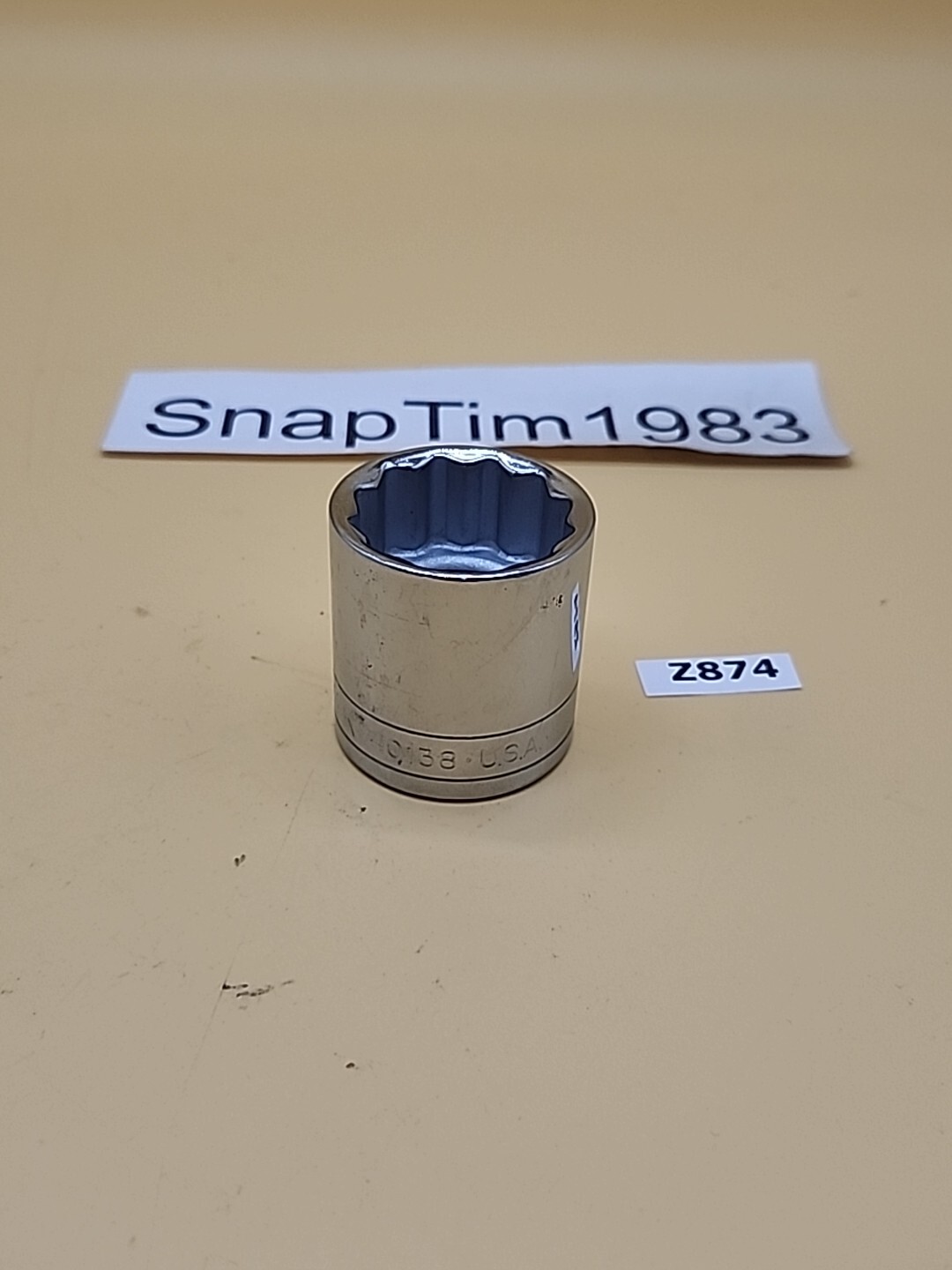 S-K Tools Socket 1/2″ Drive 1-3/16″ #40138 USA