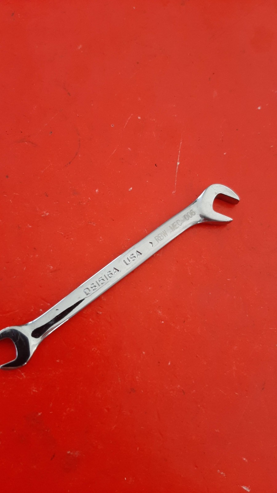 Snap-on DS1516A Offset Angle Open End 15/64 x 1/4″ Ignition Wrench ENGRAVED