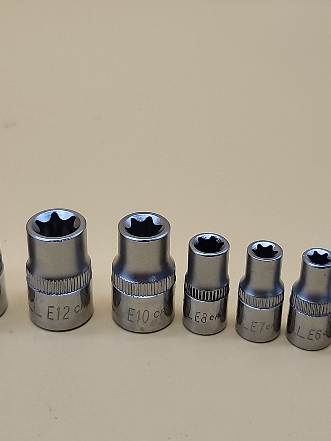 11 pc Cornwell Torx Star Bit Female E Socket Set E4-5-6-7-8 E20-18-16-14-12-10