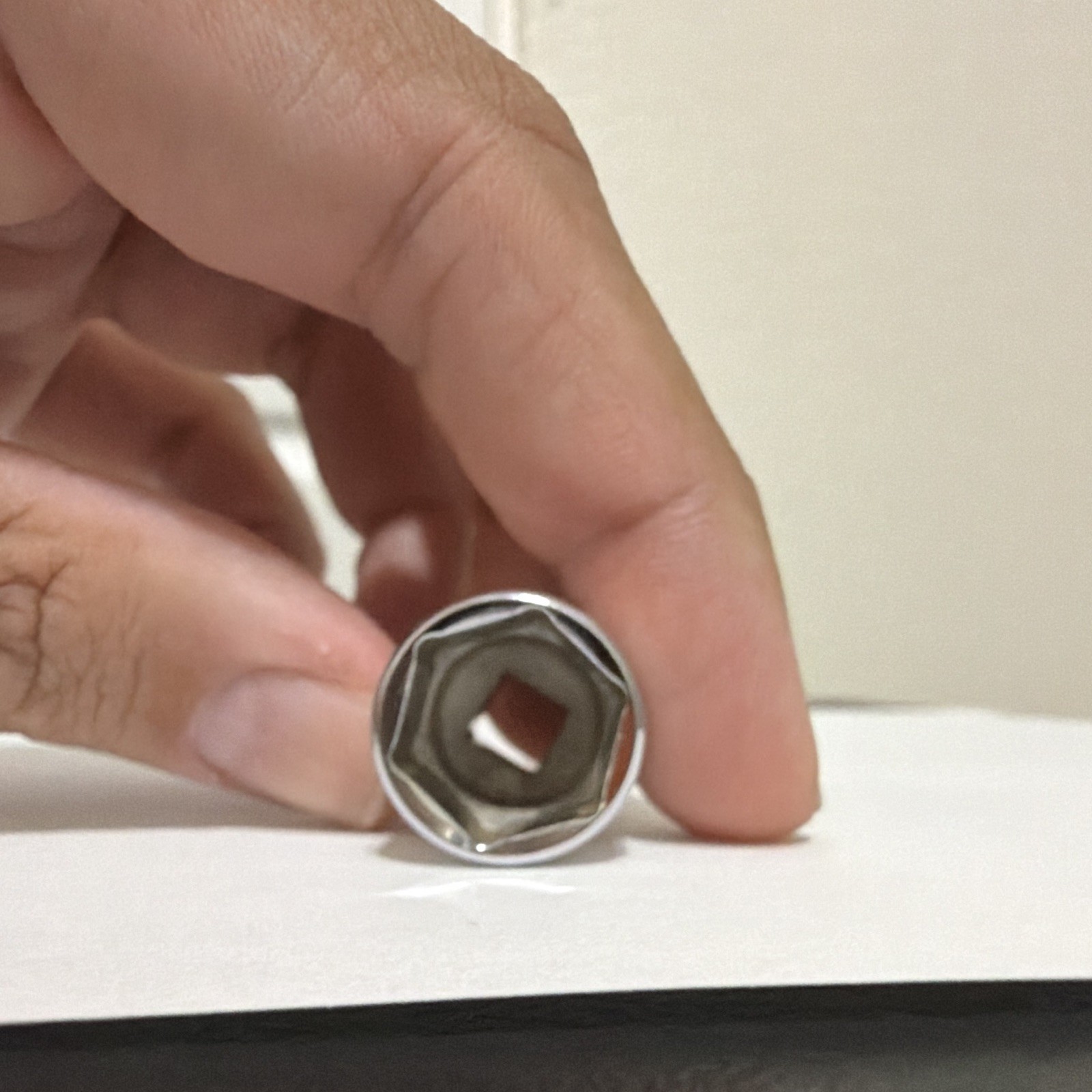 SNAP ON 9/16″ TM18 1/4″ DRIVE SAE 6 POINT SHALLOW CHROME SOCKET TM 18 9/16 «