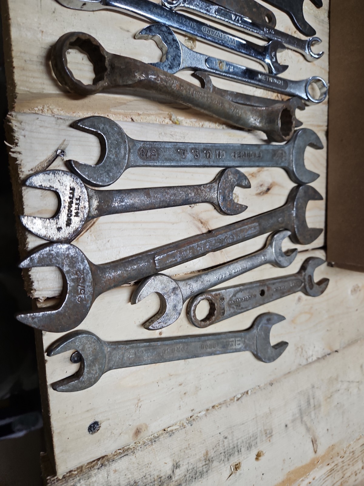 21 Piece Wrench Lot. Various Sizes, Types, And Manufacturers