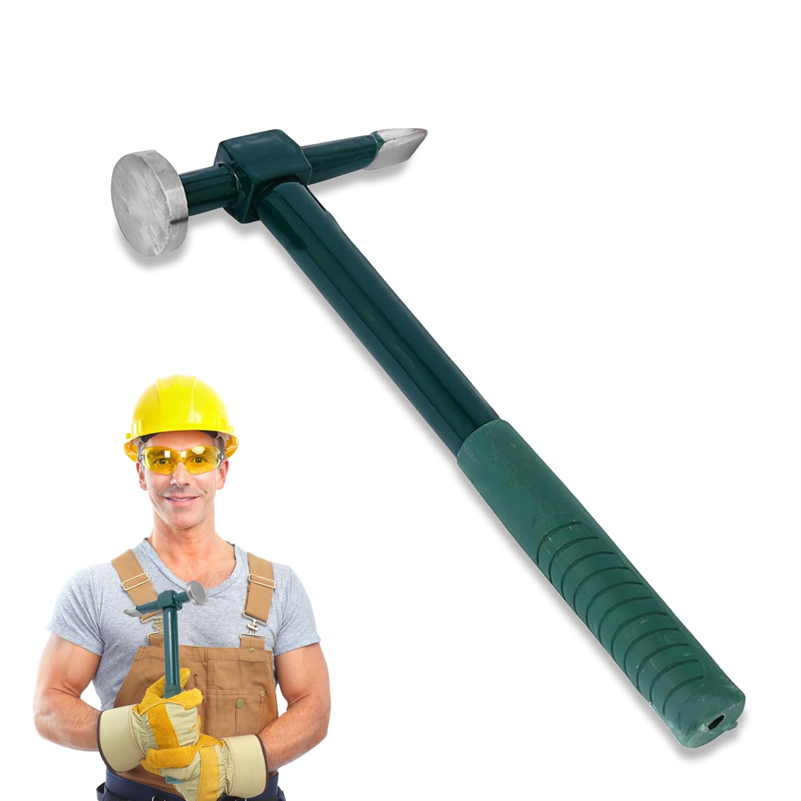 Pcmursal Sheet Metal Hammer, Auto Body Repair Tools Car Green
