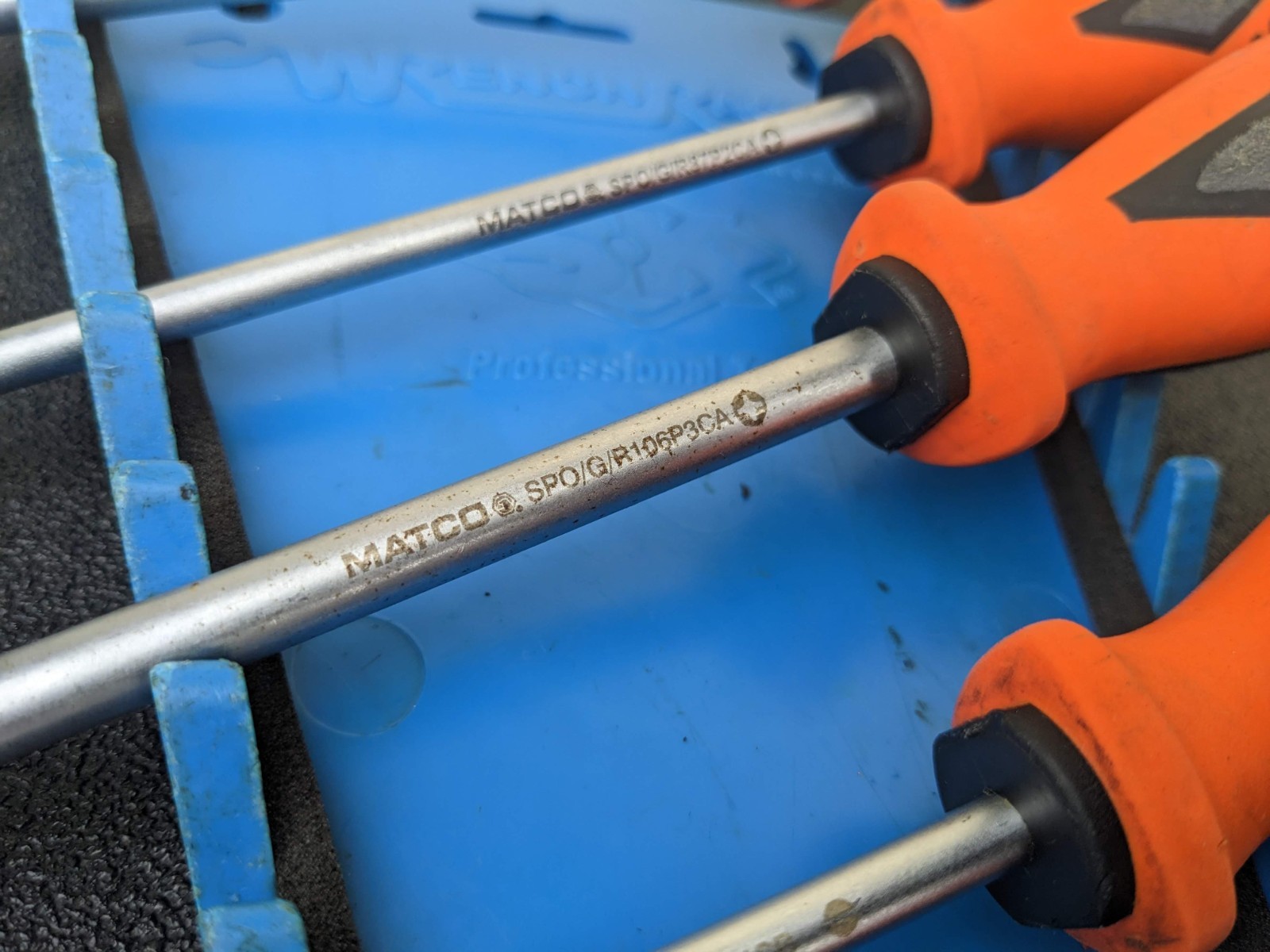 #bo056 Matco Tools Germany Orange Top Torque II Premium Screwdriver Set