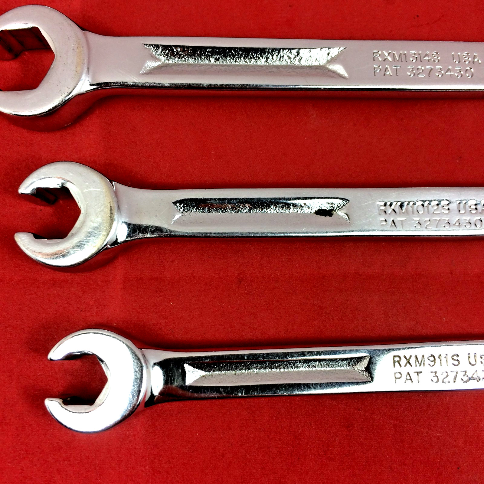 Snap-on 9mm-21mm RXM605 Metric Double End Flare Nut Line Wrench Set