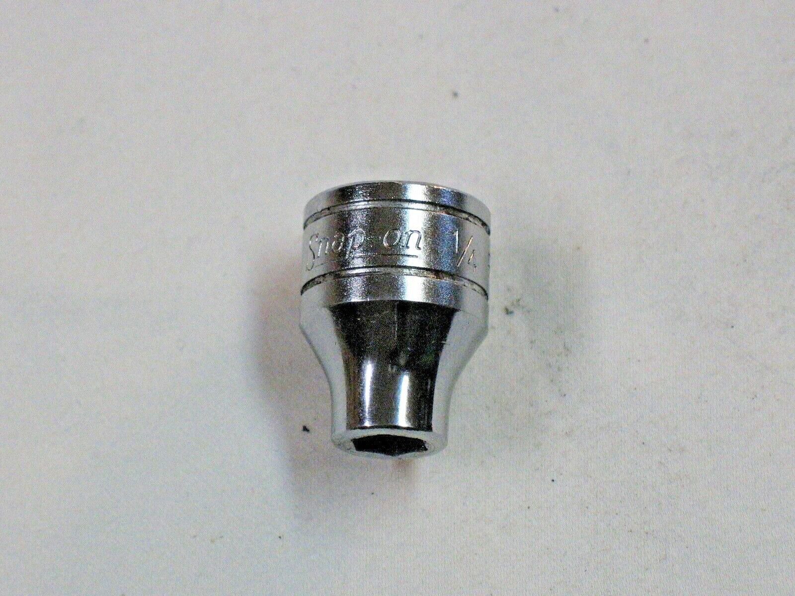 Snap On Tools 1/4″ Shallow 6 Point 3/8″ Drive Chrome Socket FS081