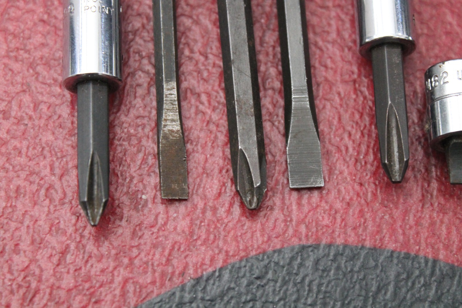 Snap On 1/4″ Drive Philips Flat Clutch Screwdriver Socket Set lot