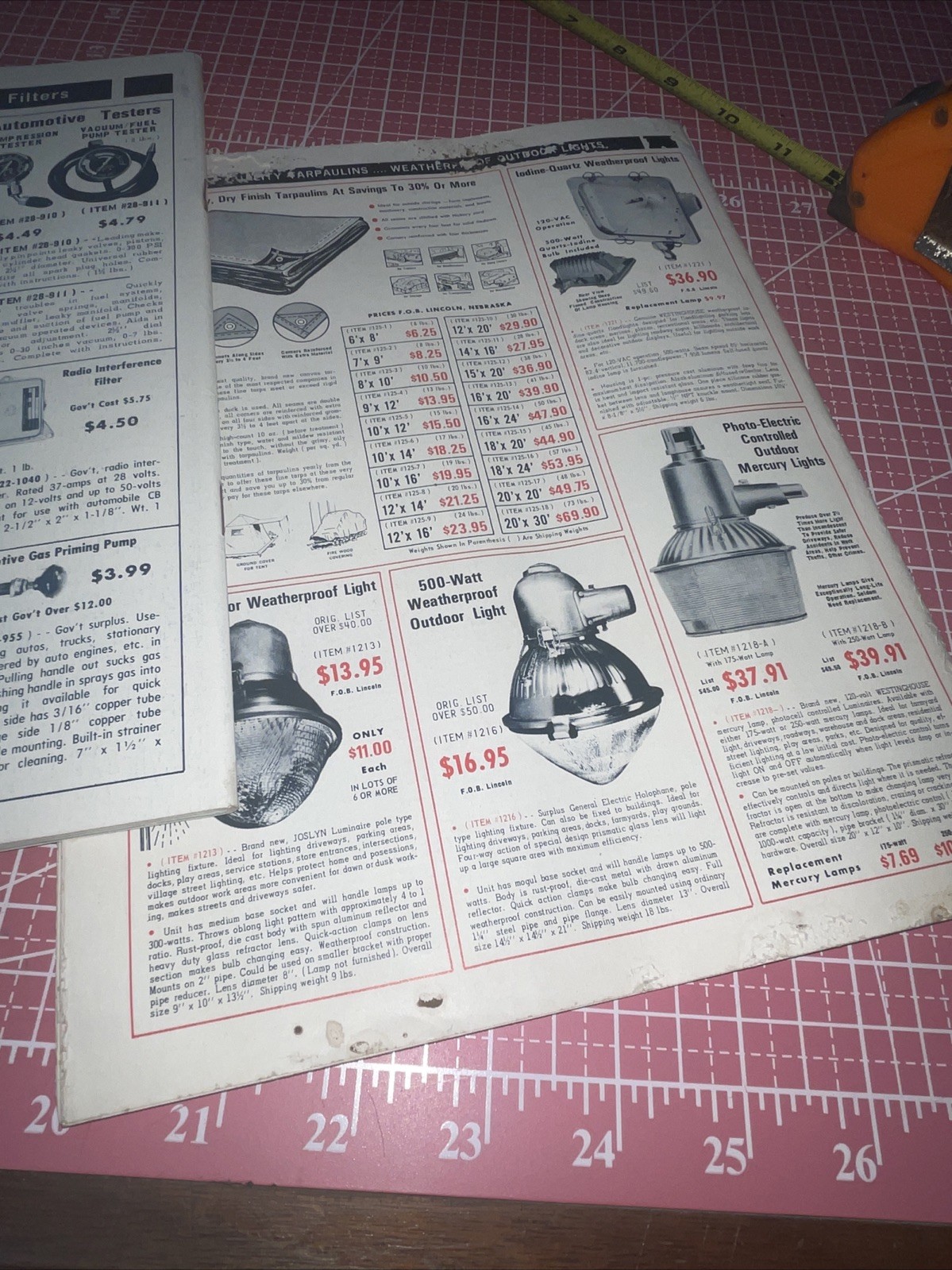 1973 & 77 Edition Burden Sales USA Surplus Center Equipment Catalogs Vintage