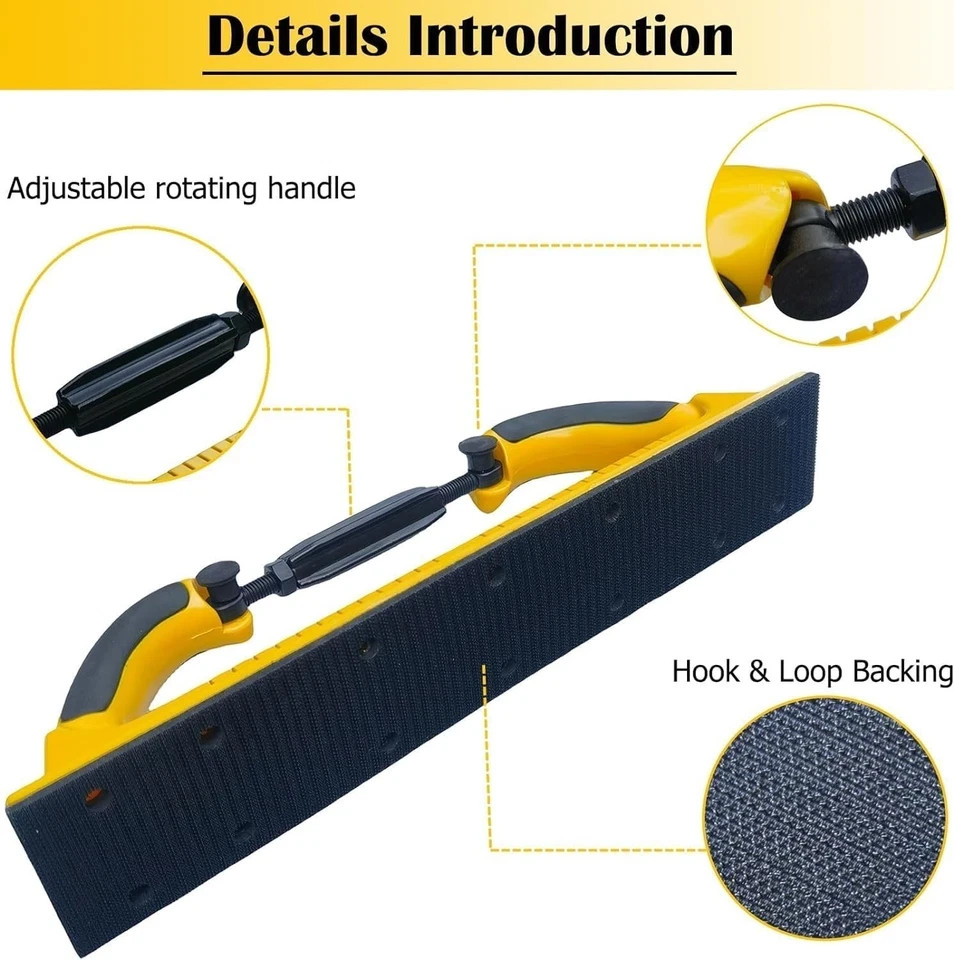 Sanding Block Hand Sander Woodworking Auto Paint Removal Flexible Sanding File