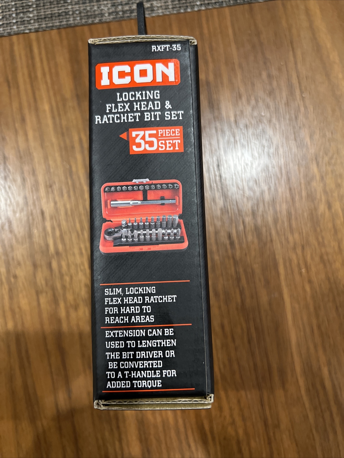 ICON Locking Flex Head Ratchet and Bit Set 35 Piece