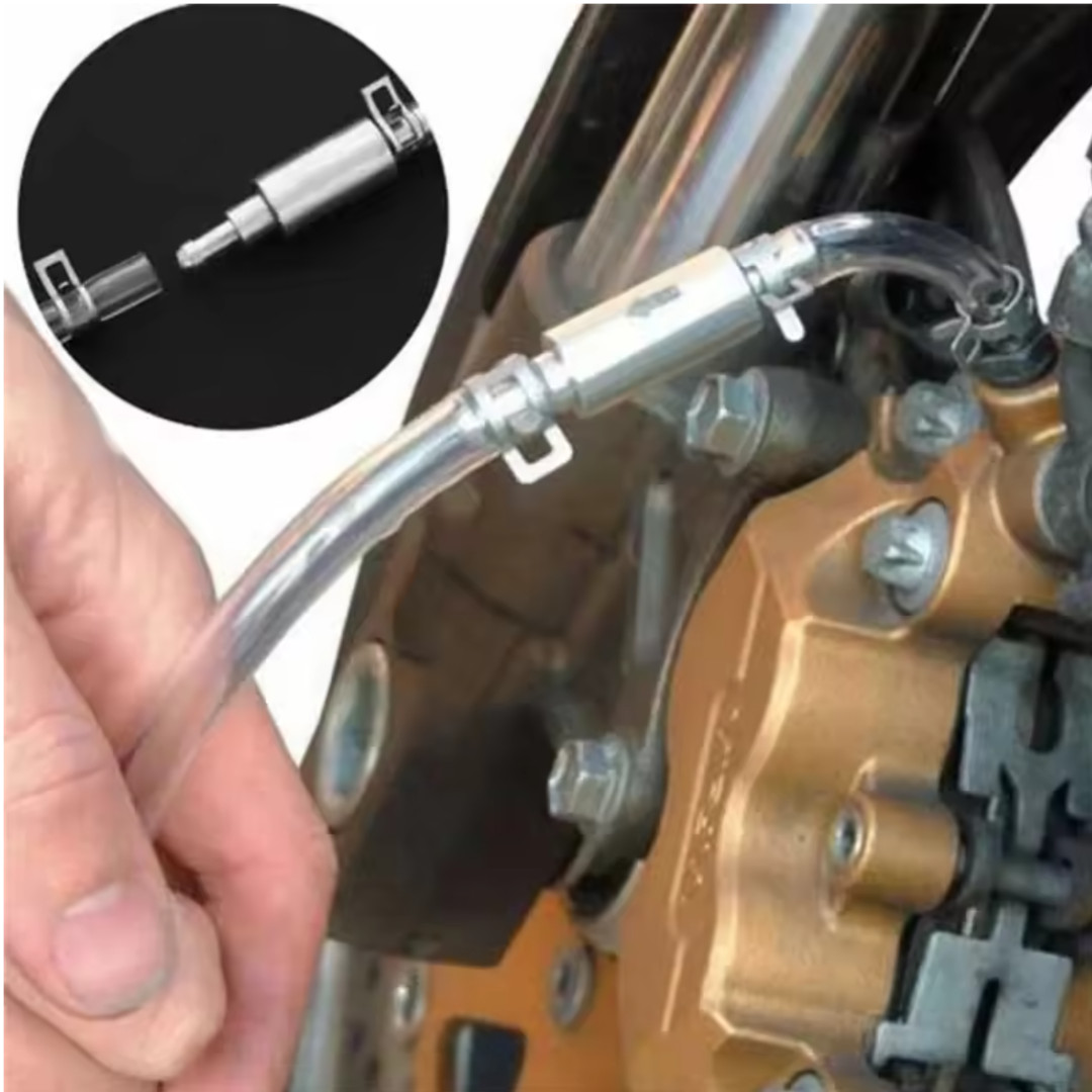 Clutch Brake Bleeder Hose One Way Valve Tube Bleeding Tool Kit Motorcycle Car