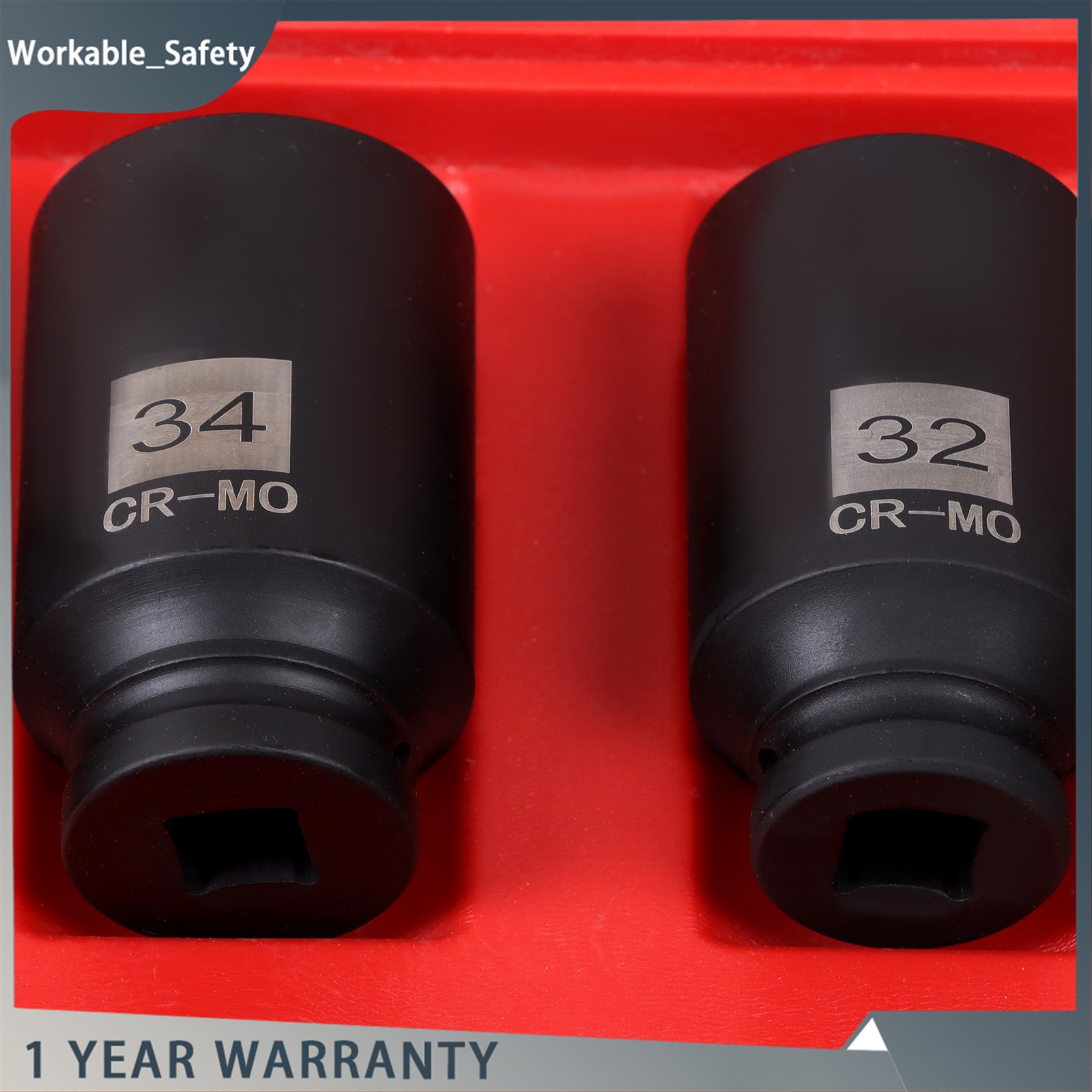 4pcs 1/2 Drive Deep Spindle Axle Nut Socket Set 30mm 32mm 34mm 36mm 12Point NEW
