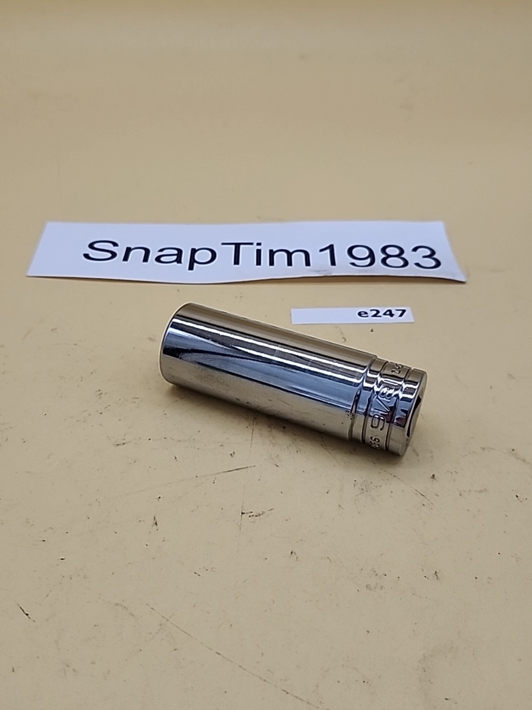 Snap-on Tools 1/2″ Drive 13/16″ Deep 12 Point Chrome Socket S261 USA