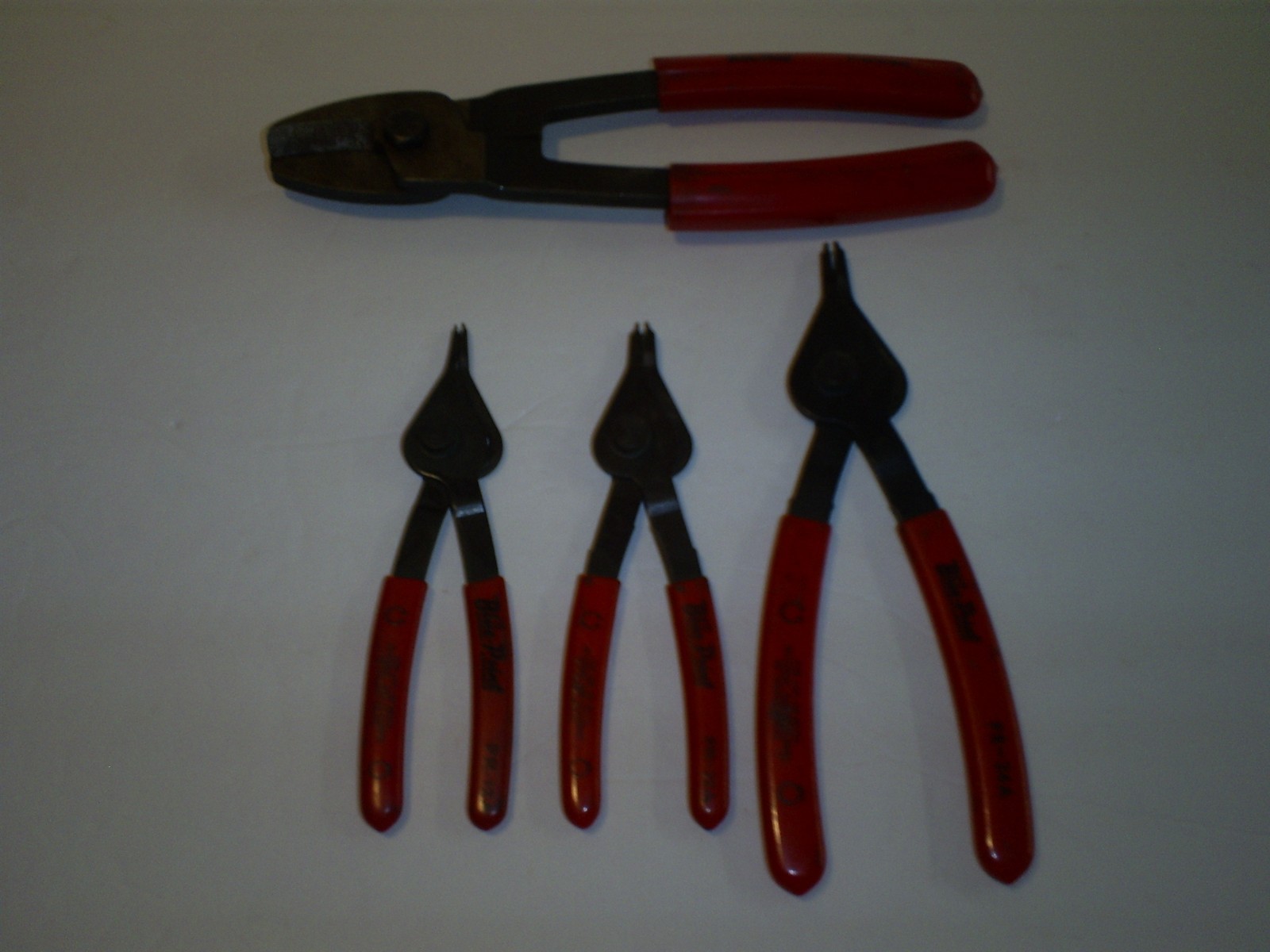 BLUE-POINT 3PC SNAP RING PLIER SET, PR-12A, PR-32A, PR-34 & PWC 80 Cable Cutter
