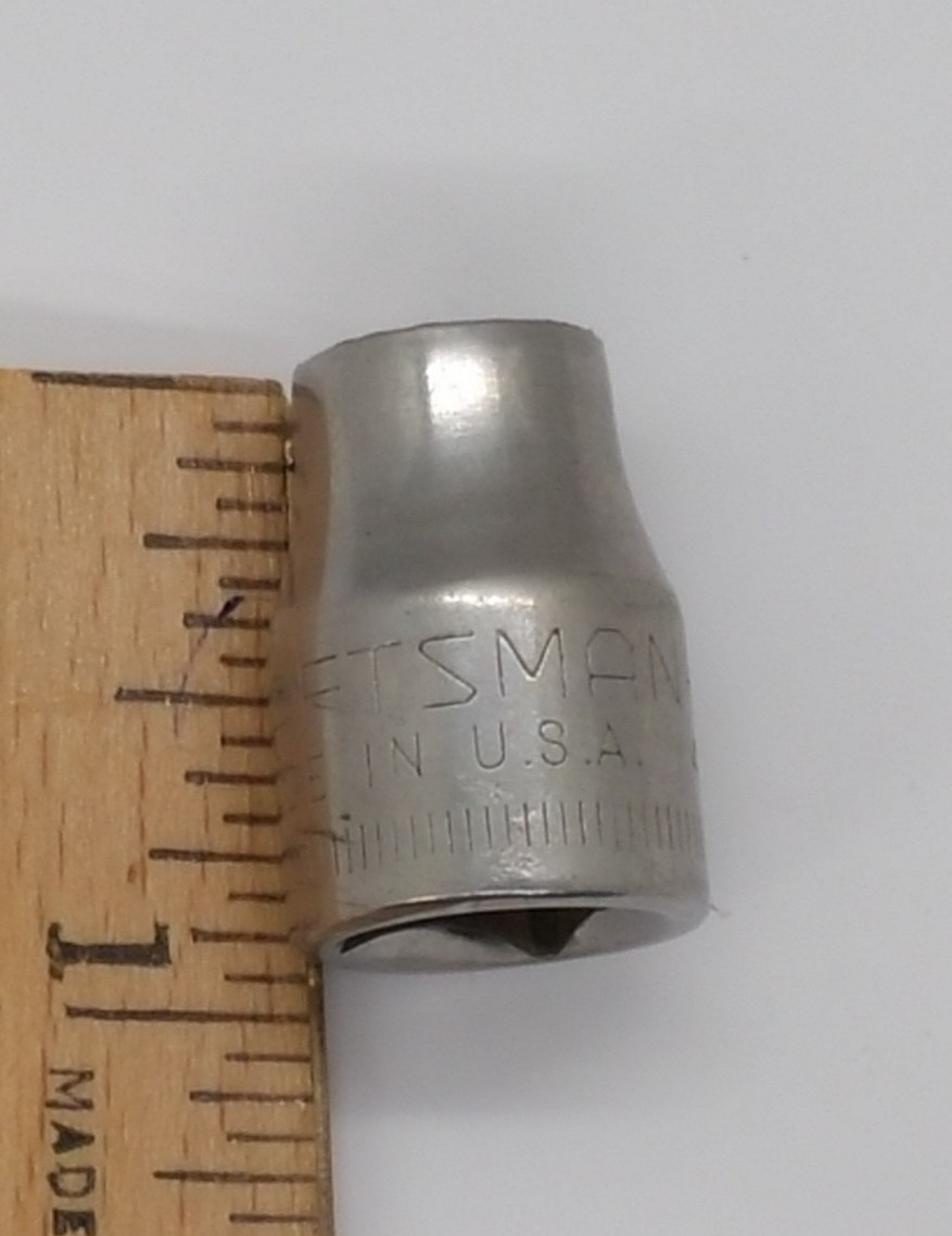 Vintage Craftsman 3/8″ Drive 9MM 12 Point Shallow Socket Metric G 44301 USA