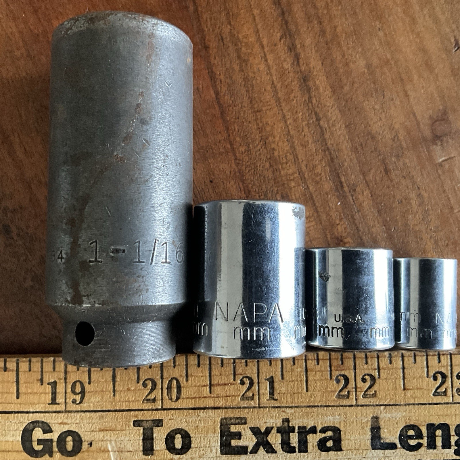 Vintage Napa Socket Lot of 4 Made in the USA