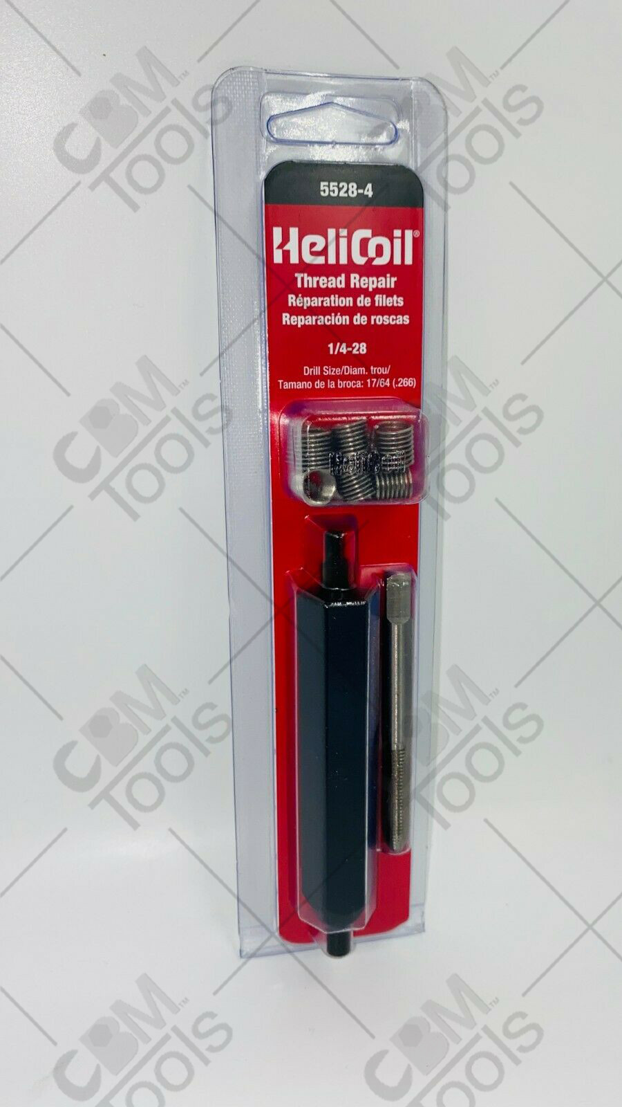 HeliCoil 5528-4 1/4-28 Inch Fine Thread Repair Kit with 12 Inserts and Tap