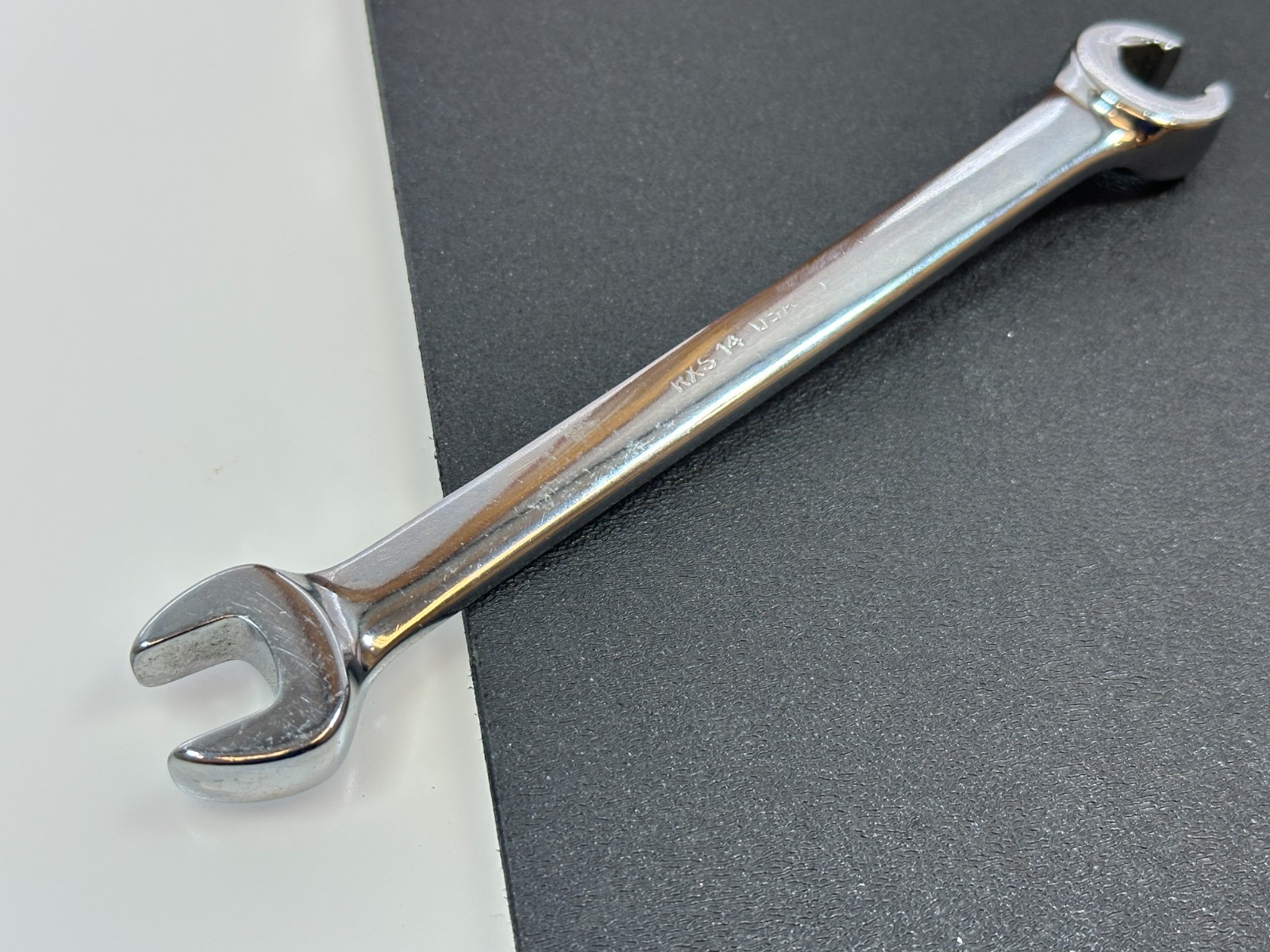 🇺🇸 Snap-on Tools USA RXS16 SAE 1/2” Open-End / Flare Nut Line Wrench, 6 Point