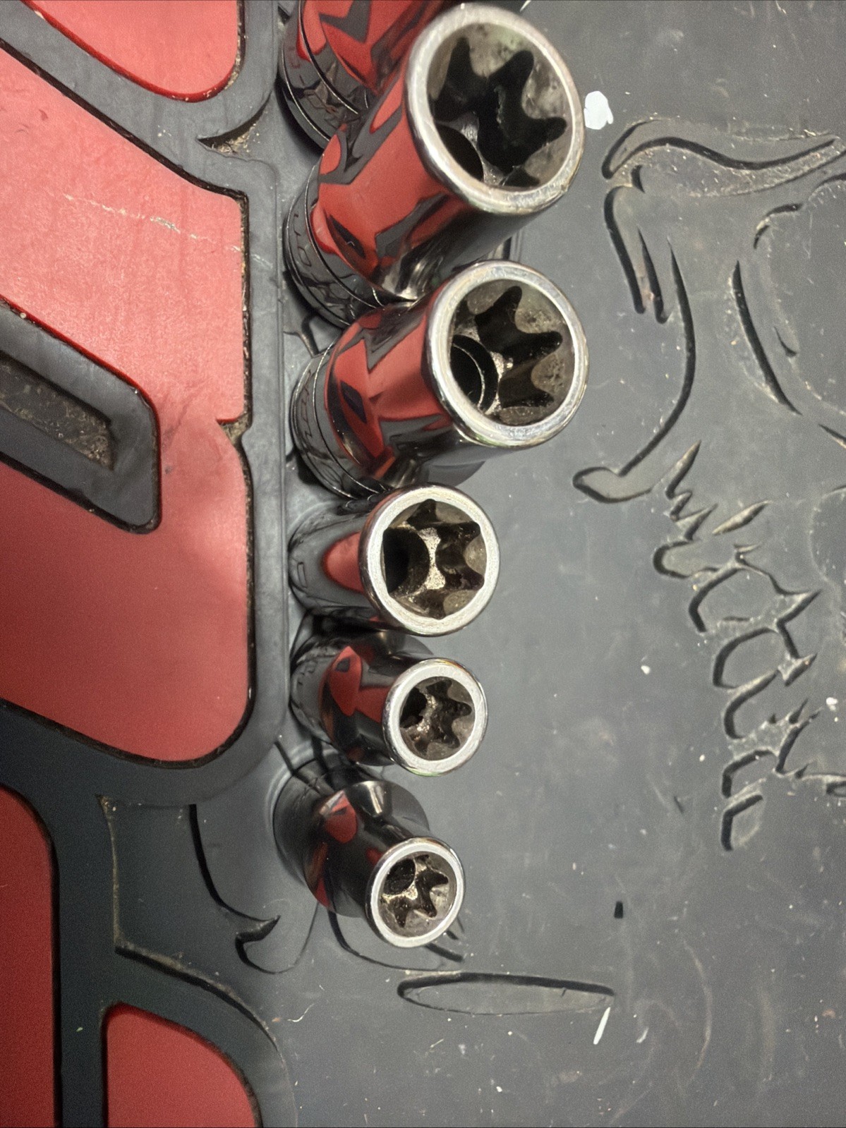 Snap-On 10pc Large Drive inverted TORX Shallow Socket Set E6- E24 1/4 3/8 1/2dr