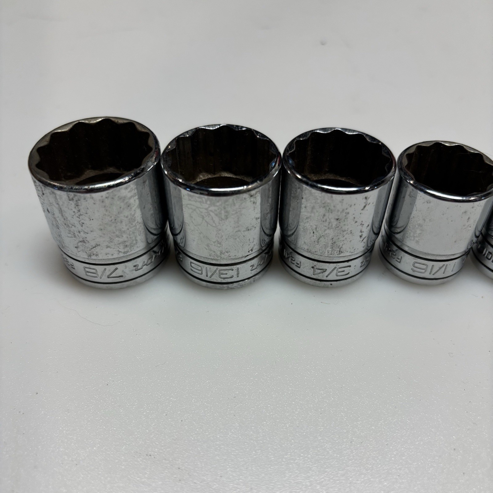 Snap On 12Pc 3/8 Drive 12Pt SAE Socket Set